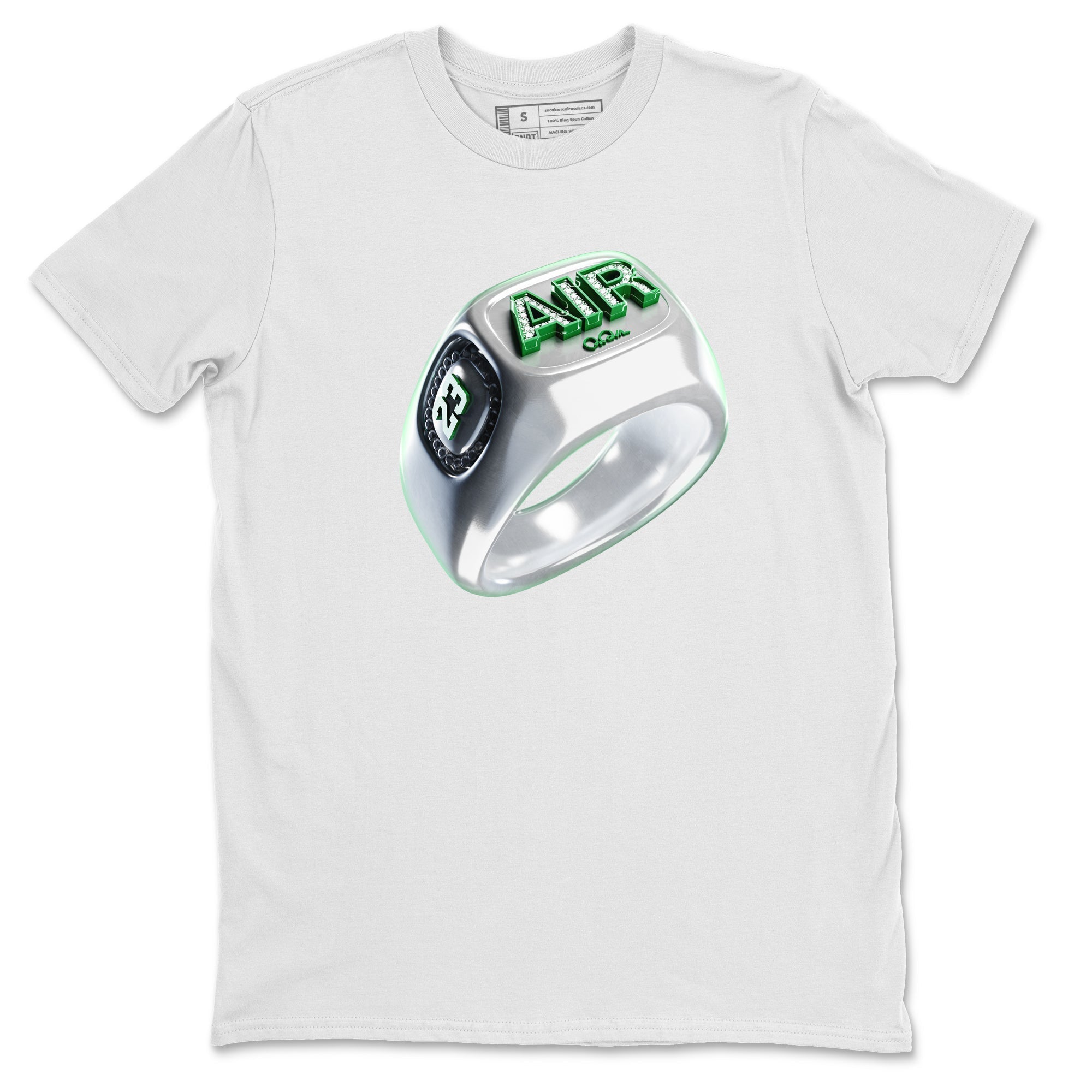Diamond Ring Unisex Tops - Air Jordan 4 Pine Green