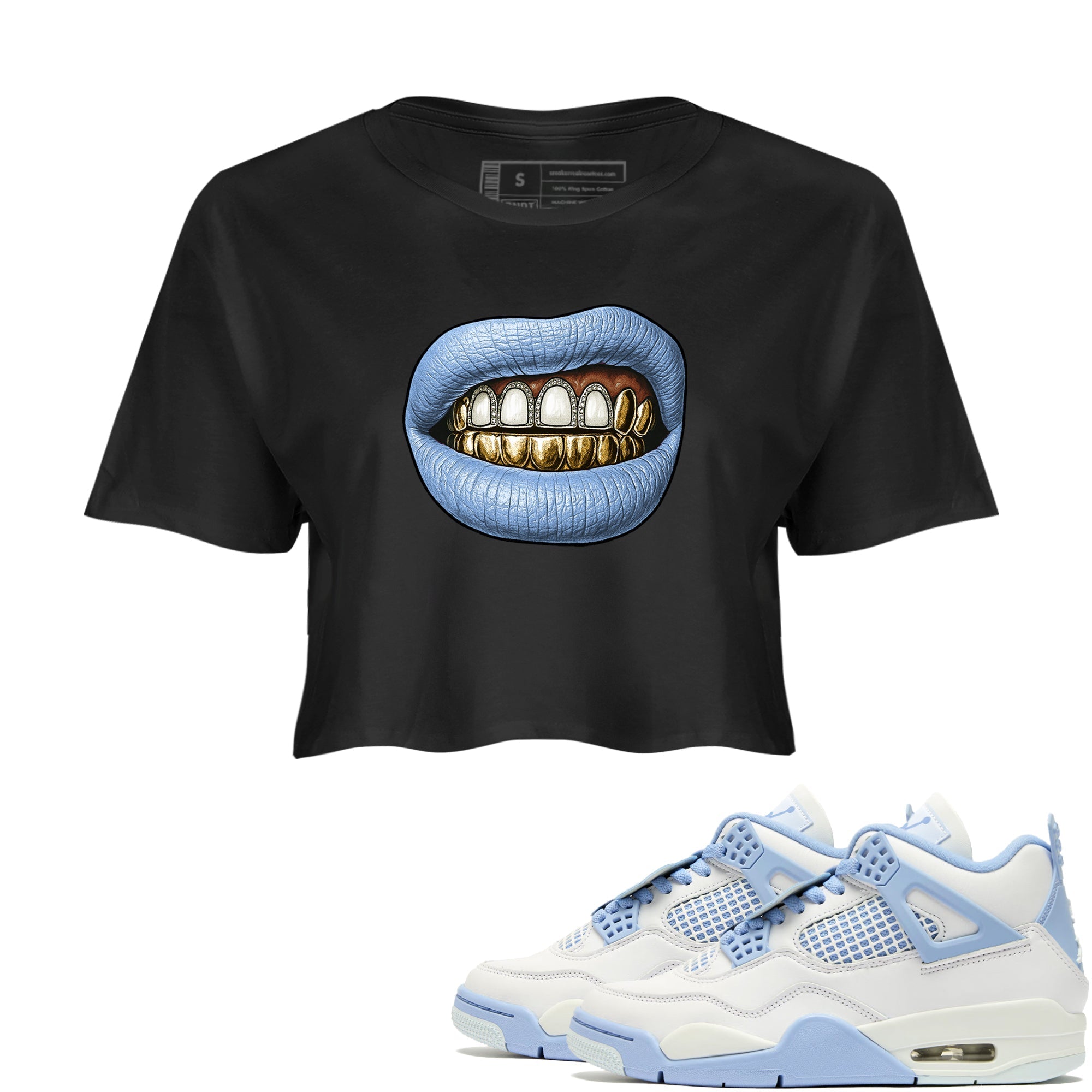Diamond Teeth snkmatch Women's Top - Air Jordan 4 Forget Me Not