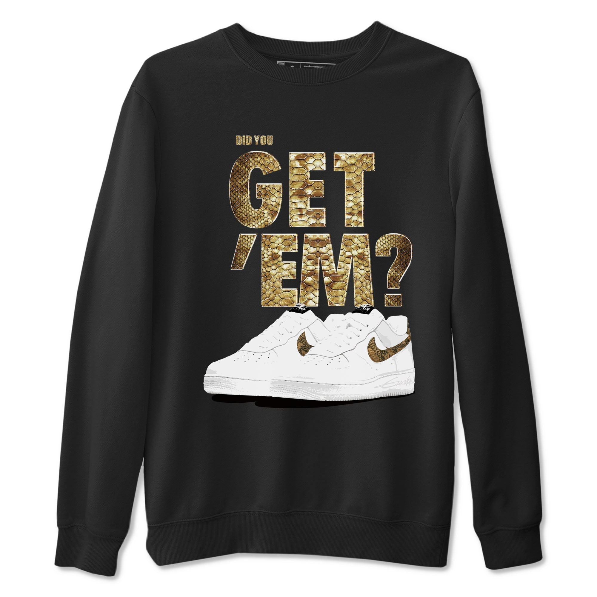 Did You Get 'Em snkmatch Tees - Air Force 1 Ivory Snake