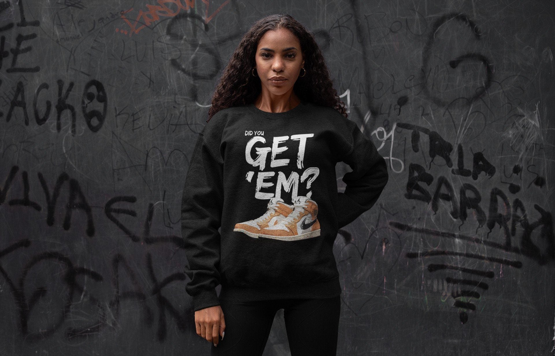 Did You Get 'Em Unisex Tops - Air Jordan 1 Brushstroke