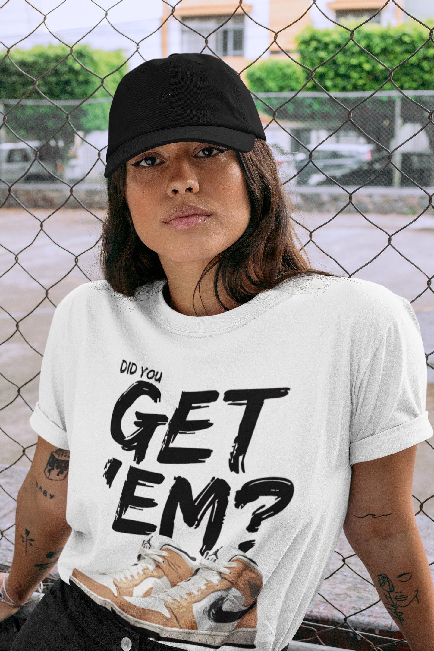 Did You Get 'Em Unisex Tops - Air Jordan 1 Brushstroke