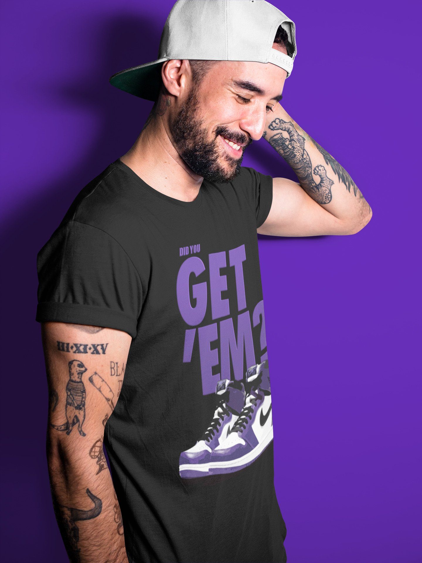 Did You Get 'Em Unisex Tops - Air Jordan 1 Court Purple