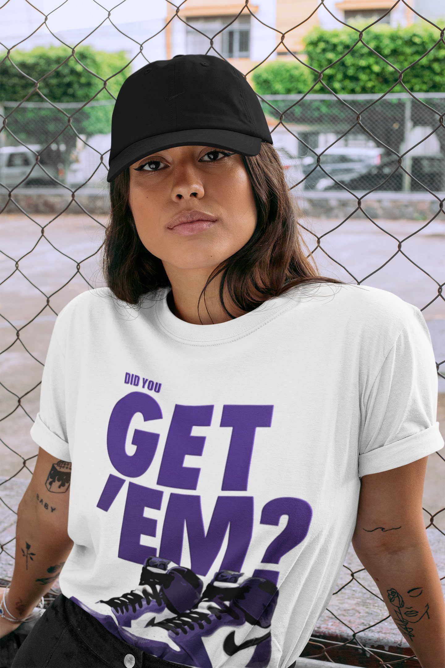 Did You Get 'Em Unisex Tops - Air Jordan 1 Court Purple