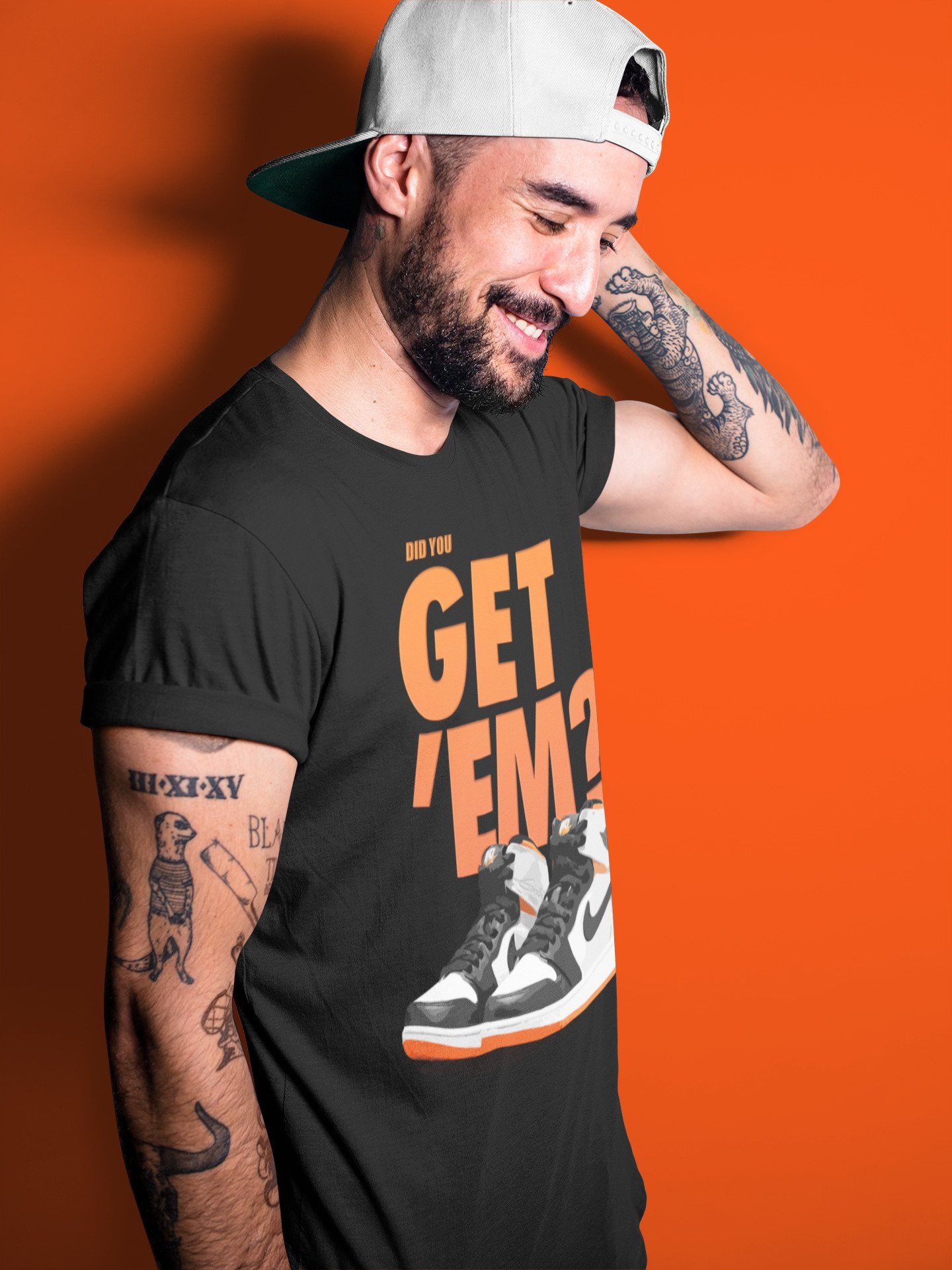 Did You Get 'Em Unisex Tops - Air Jordan 1 Electro Orange