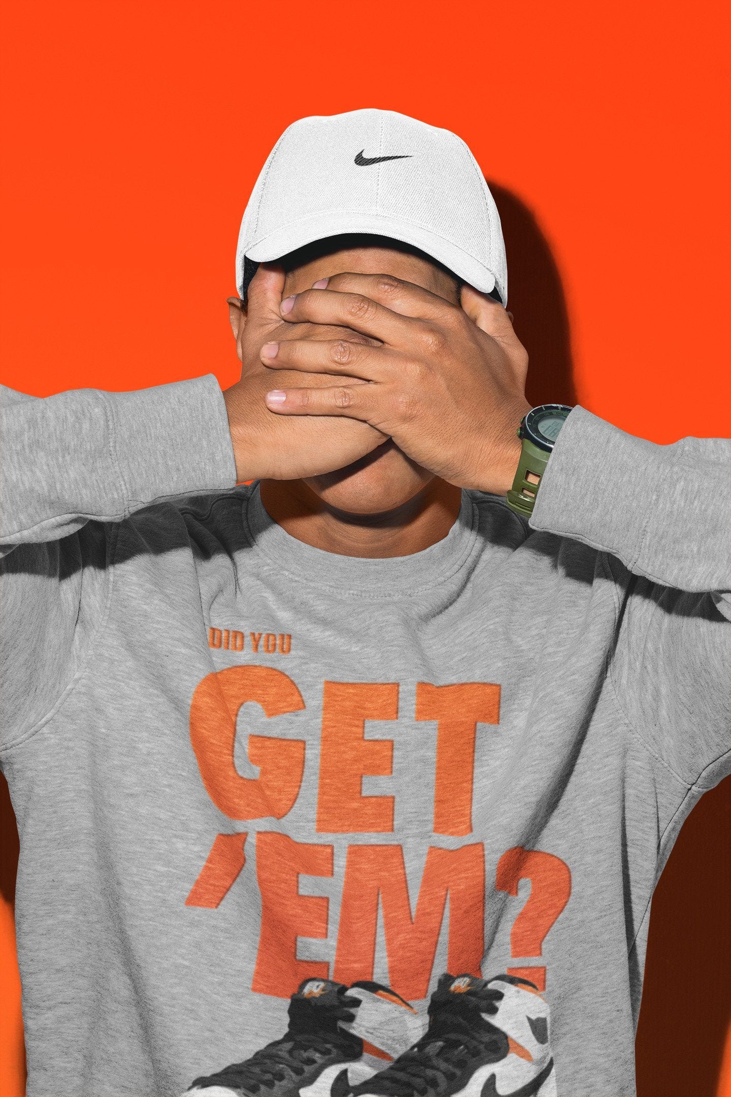 Did You Get 'Em Unisex Tops - Air Jordan 1 Electro Orange