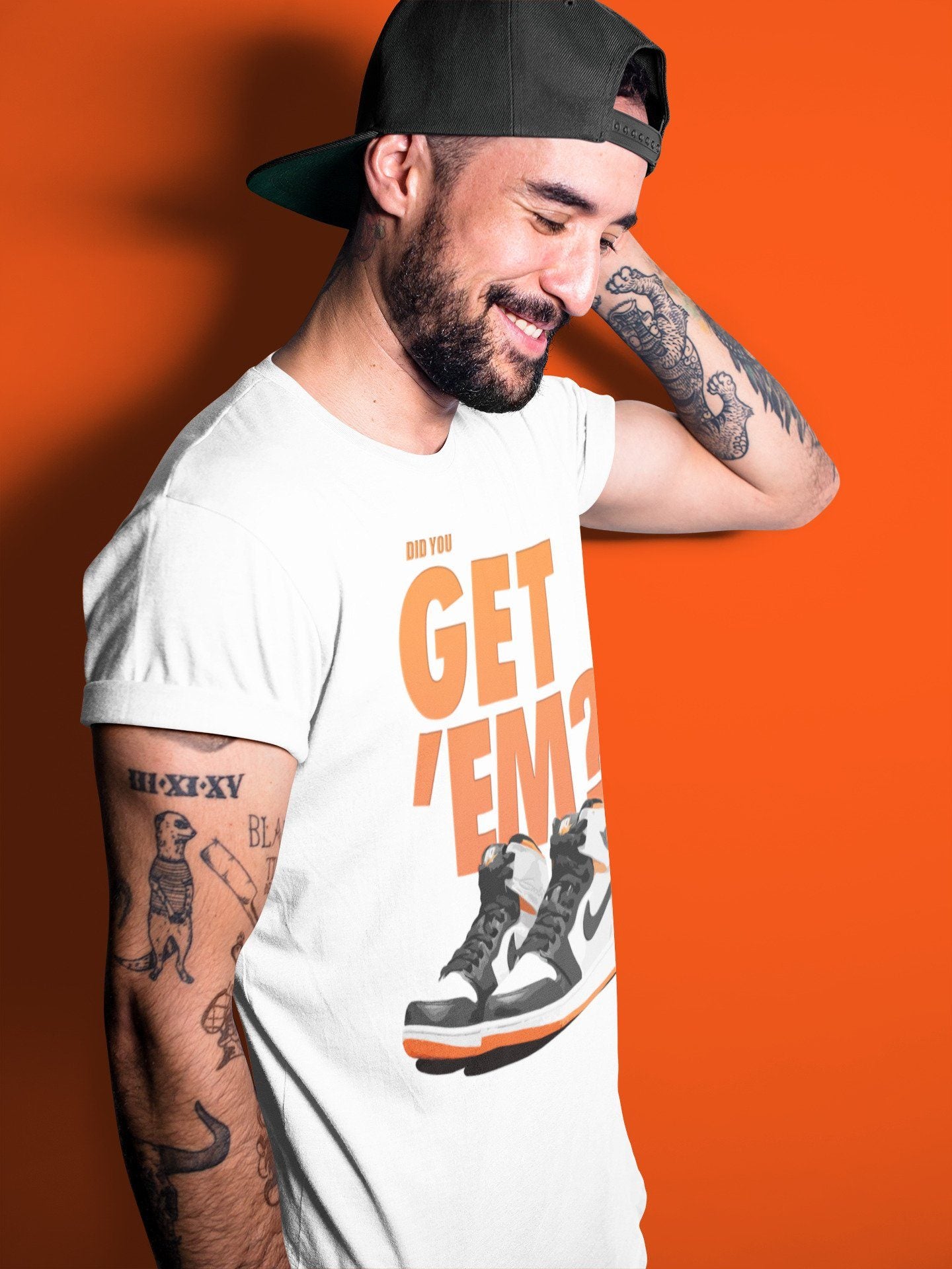 Did You Get 'Em Unisex Tops - Air Jordan 1 Electro Orange