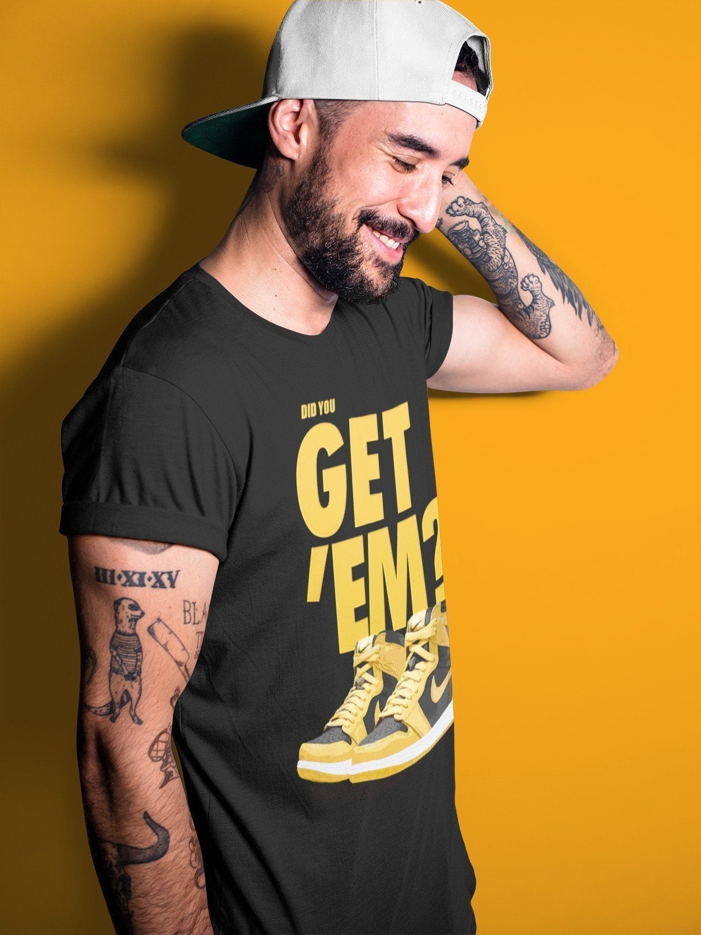 Did You Get 'Em Unisex Tops - Air Jordan 1 Pollen