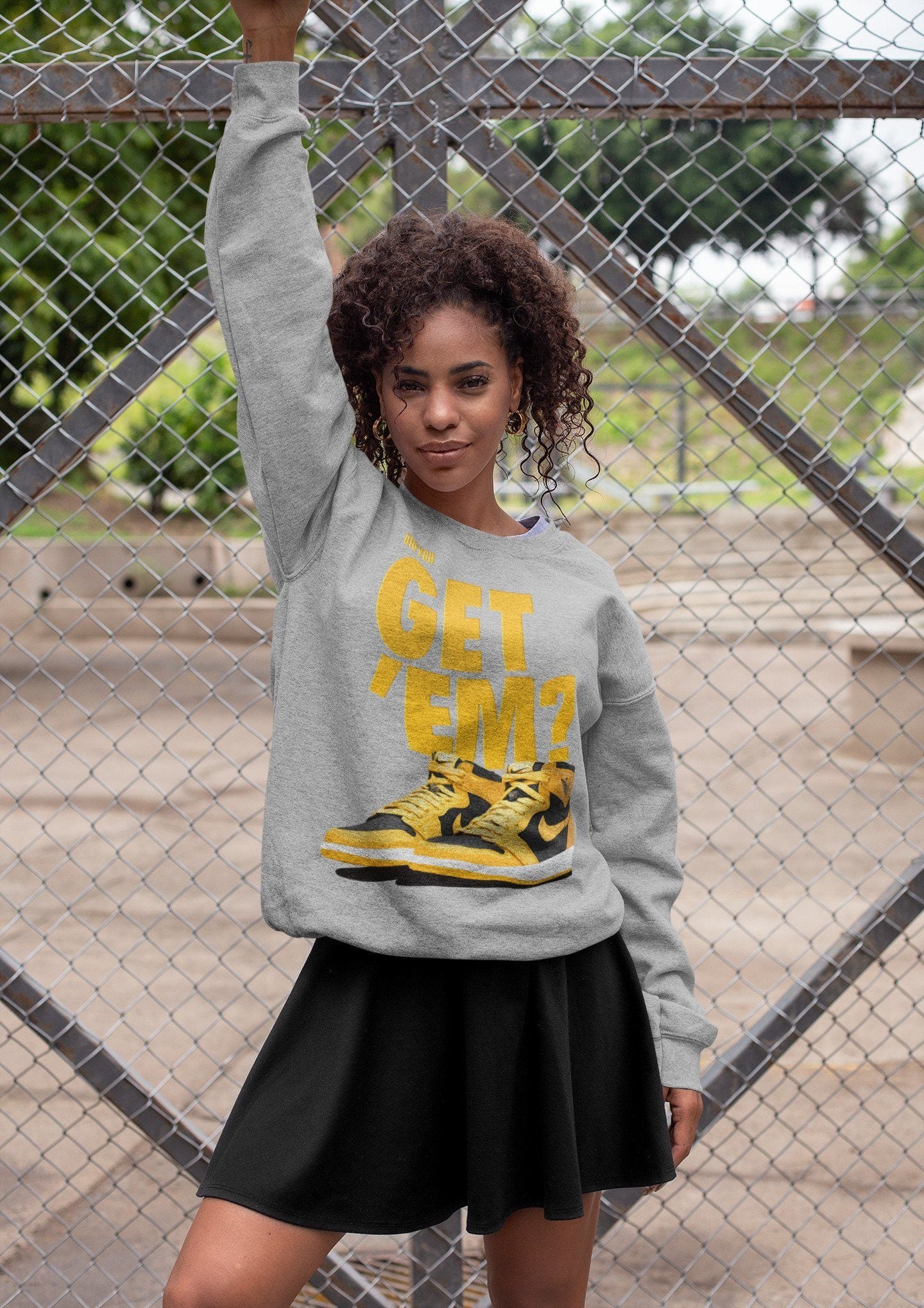 Did You Get 'Em Unisex Tops - Air Jordan 1 Pollen