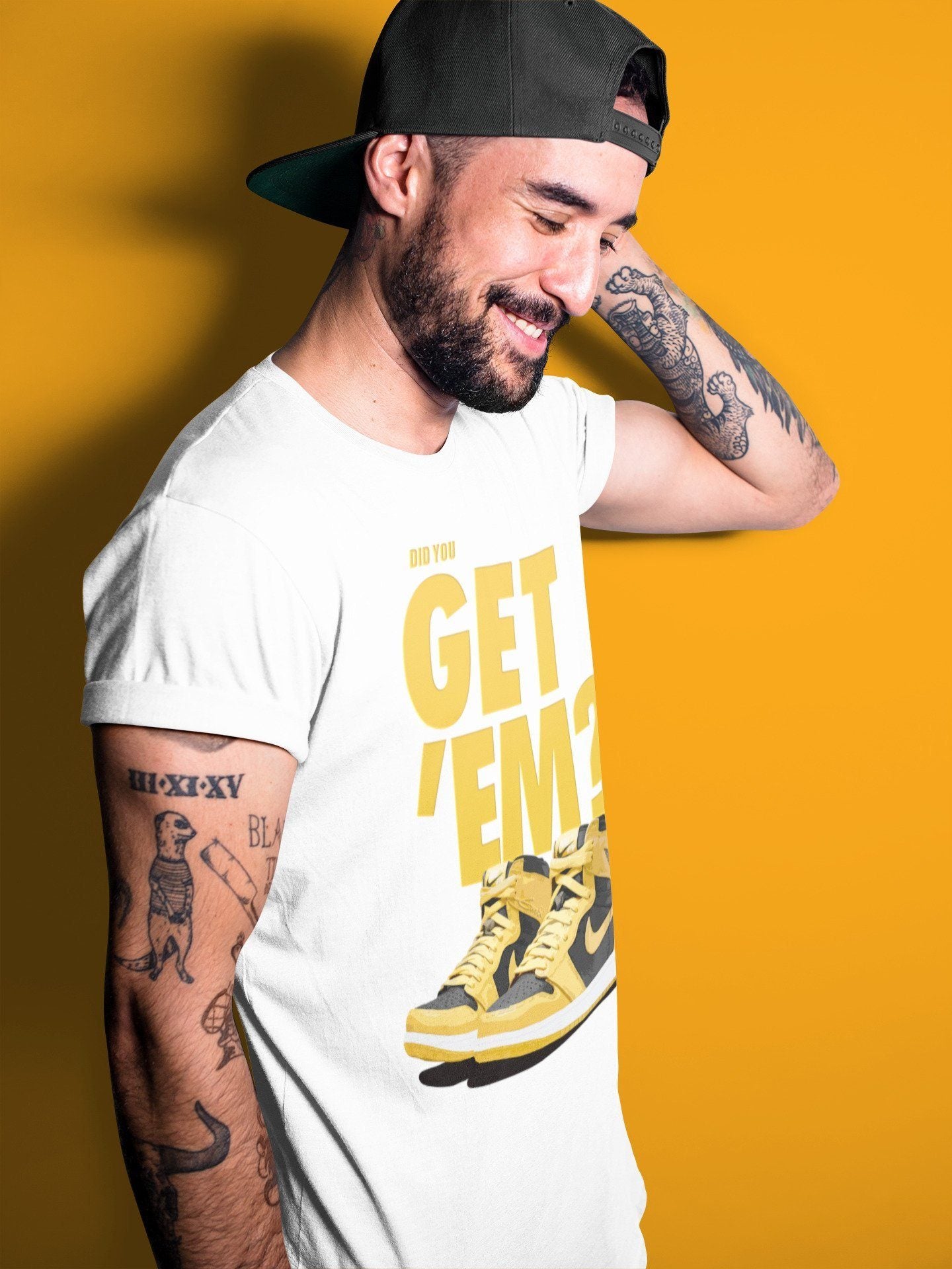 Did You Get 'Em Unisex Tops - Air Jordan 1 Pollen