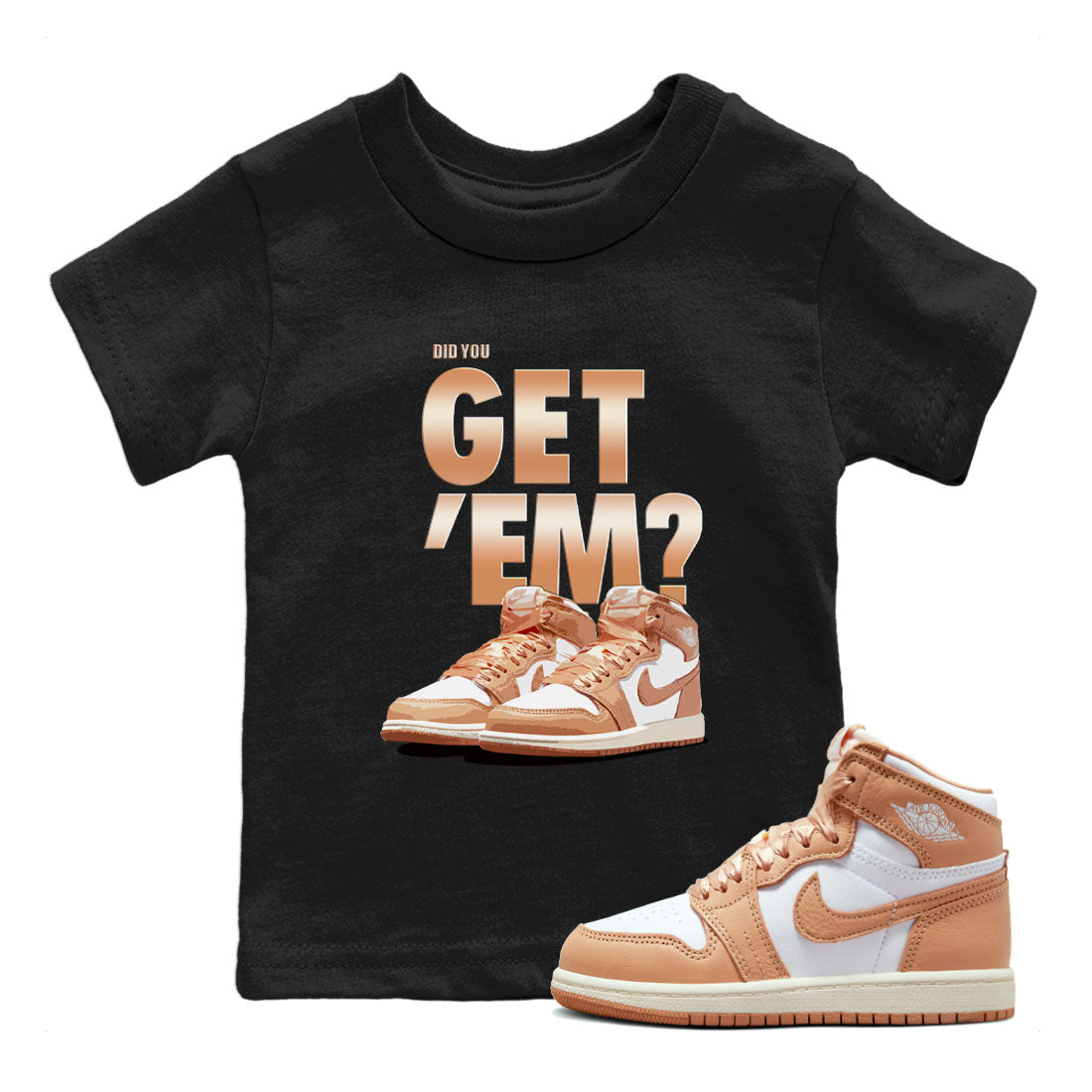 Did You Get 'Em snkmatch Tee Kids - Air Jordan 1 Praline