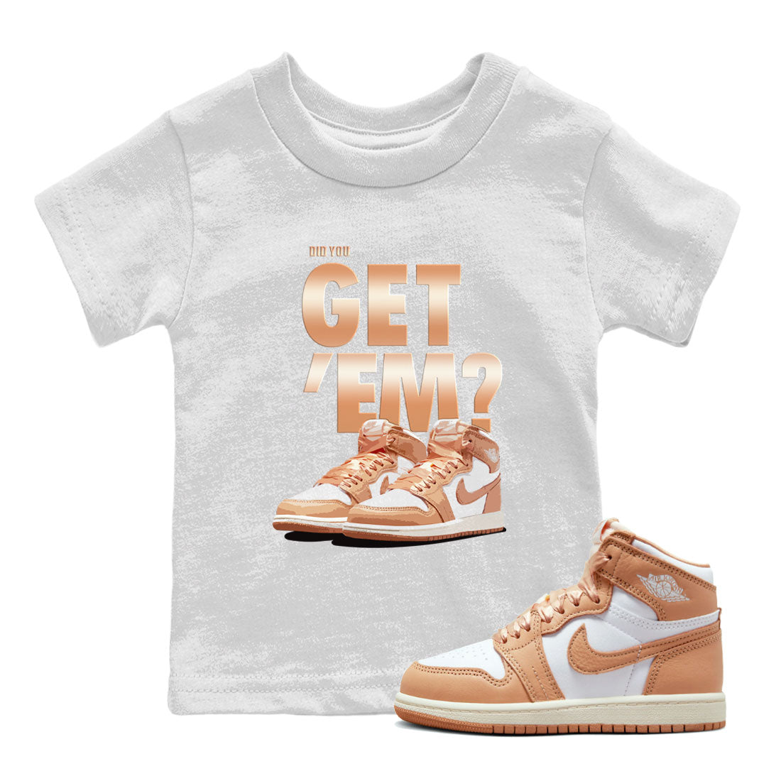 Did You Get 'Em snkmatch Tee Kids - Air Jordan 1 Praline
