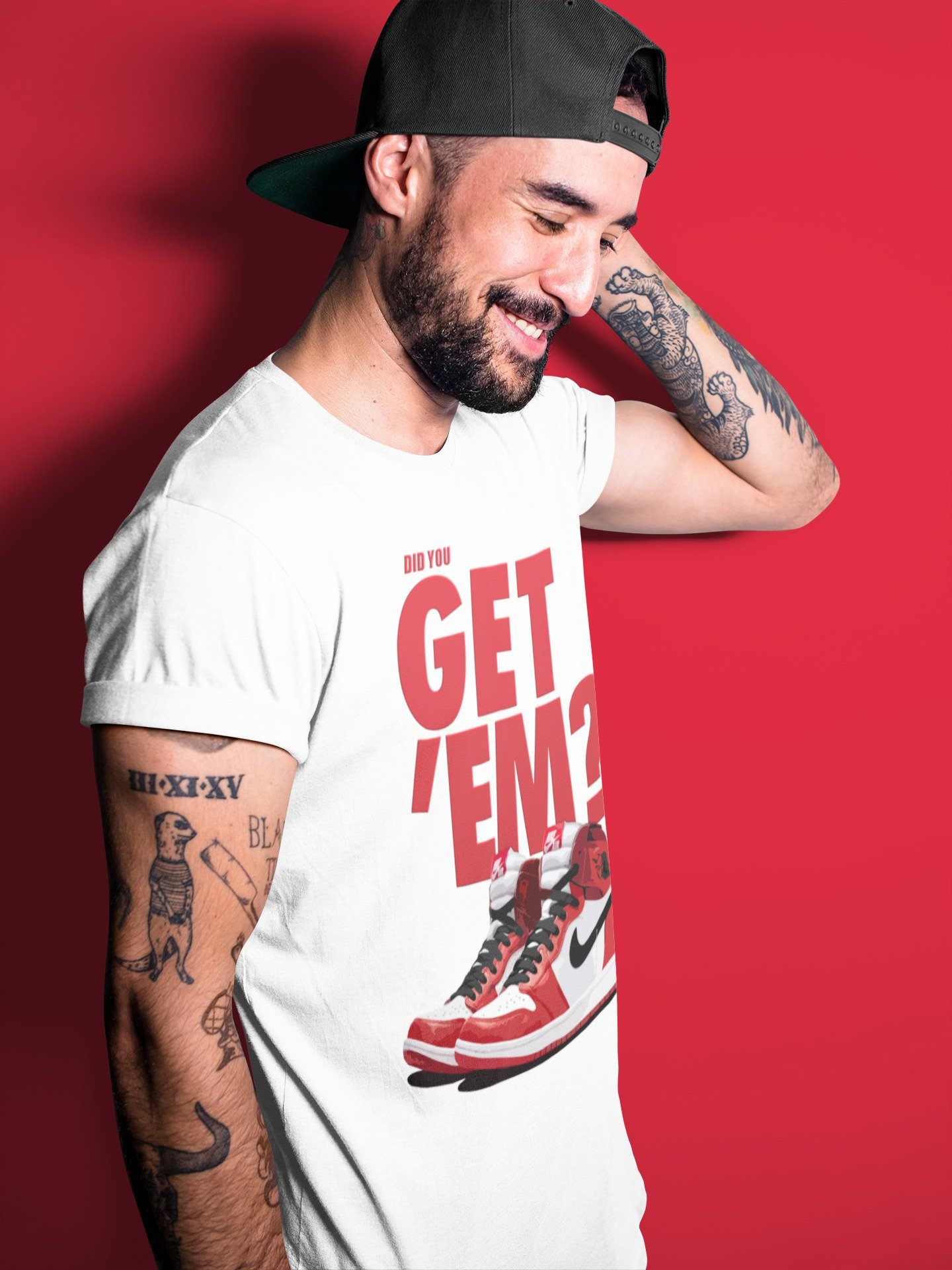 Did You Get 'Em Unisex Tops - Air Jordan 1 Varsity Red