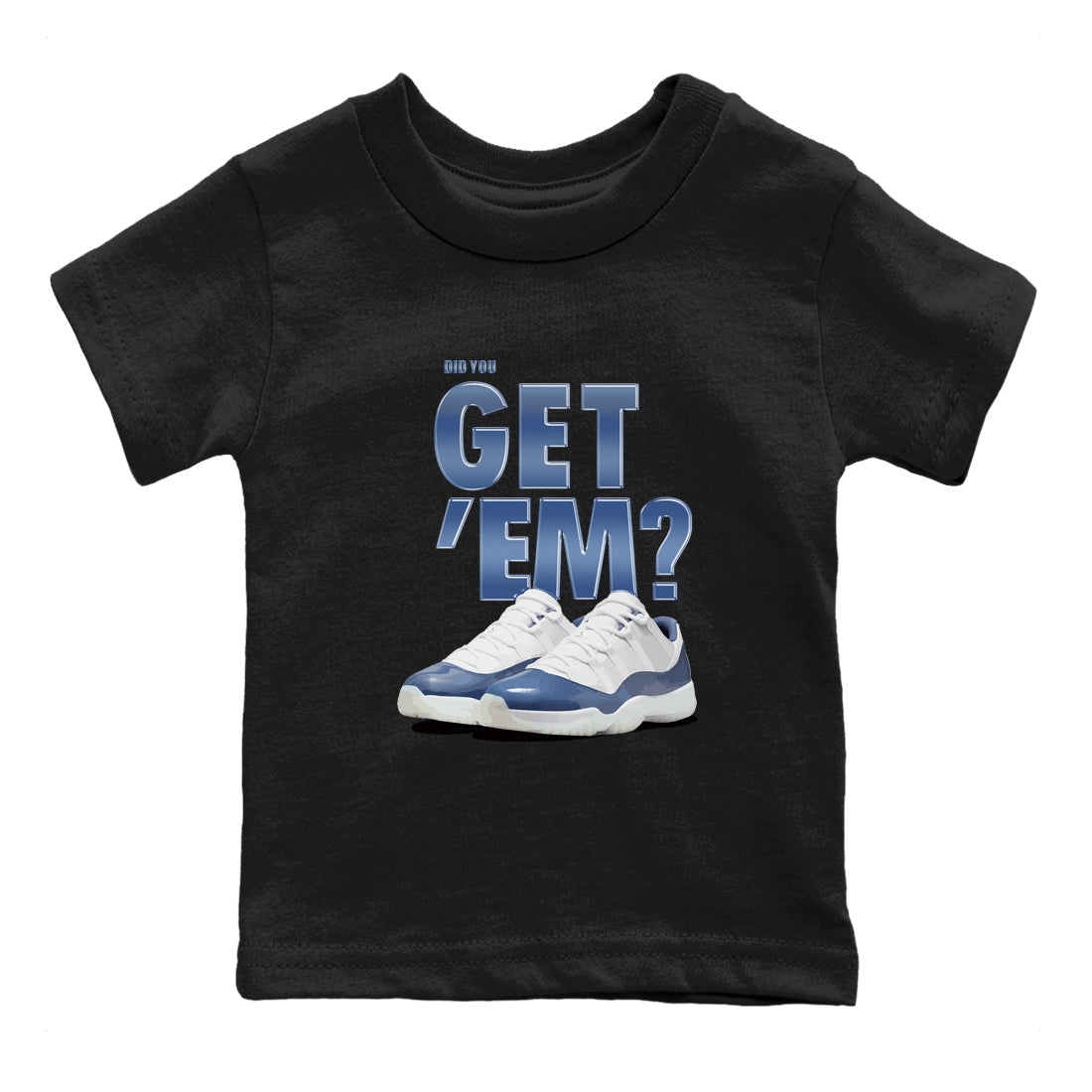 Did You Get 'Em snkmatch Tees Kids - Air Jordan 11 Diffused Blue