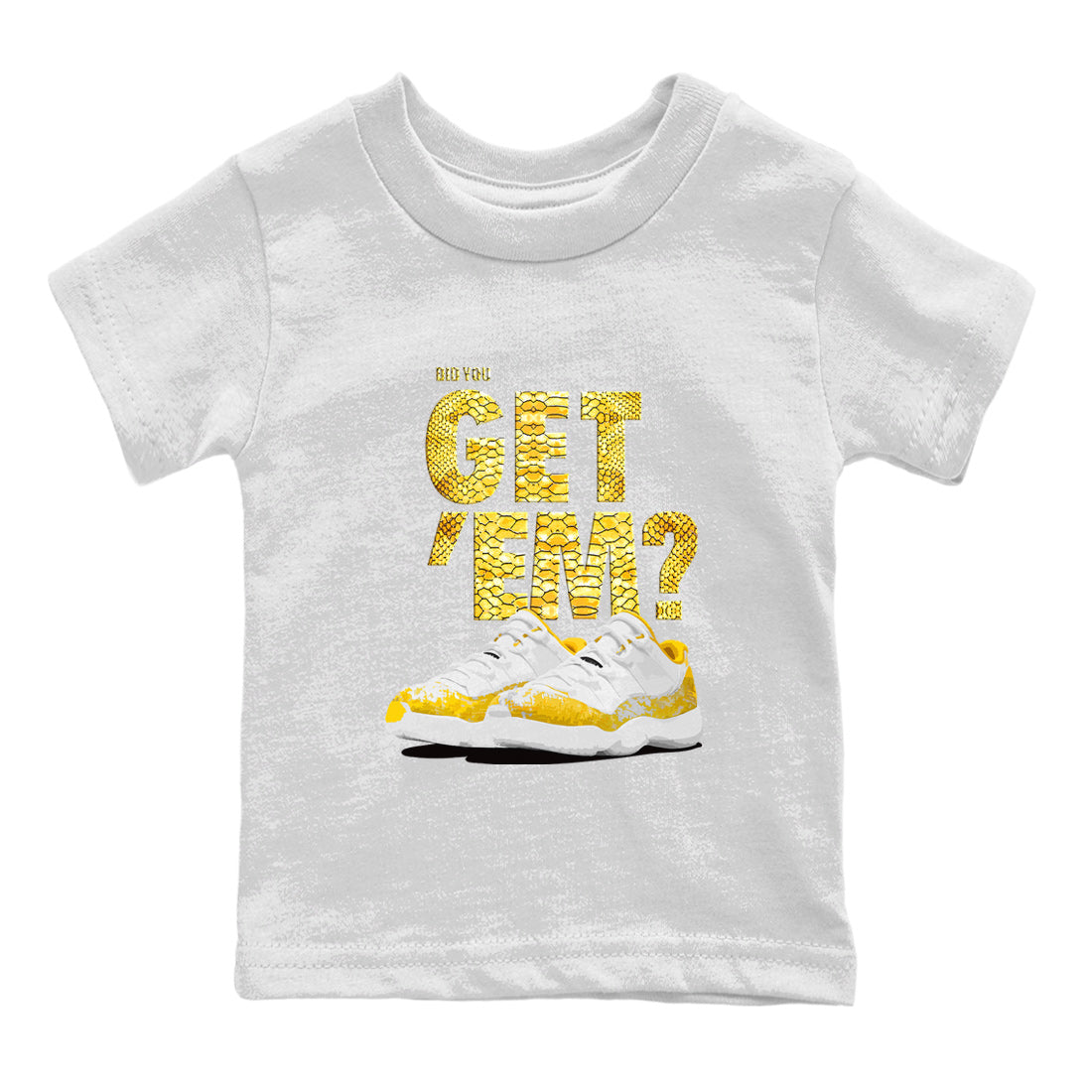 Did You Get 'Em Kids Tops - Air Jordan 11 Yellow Python
