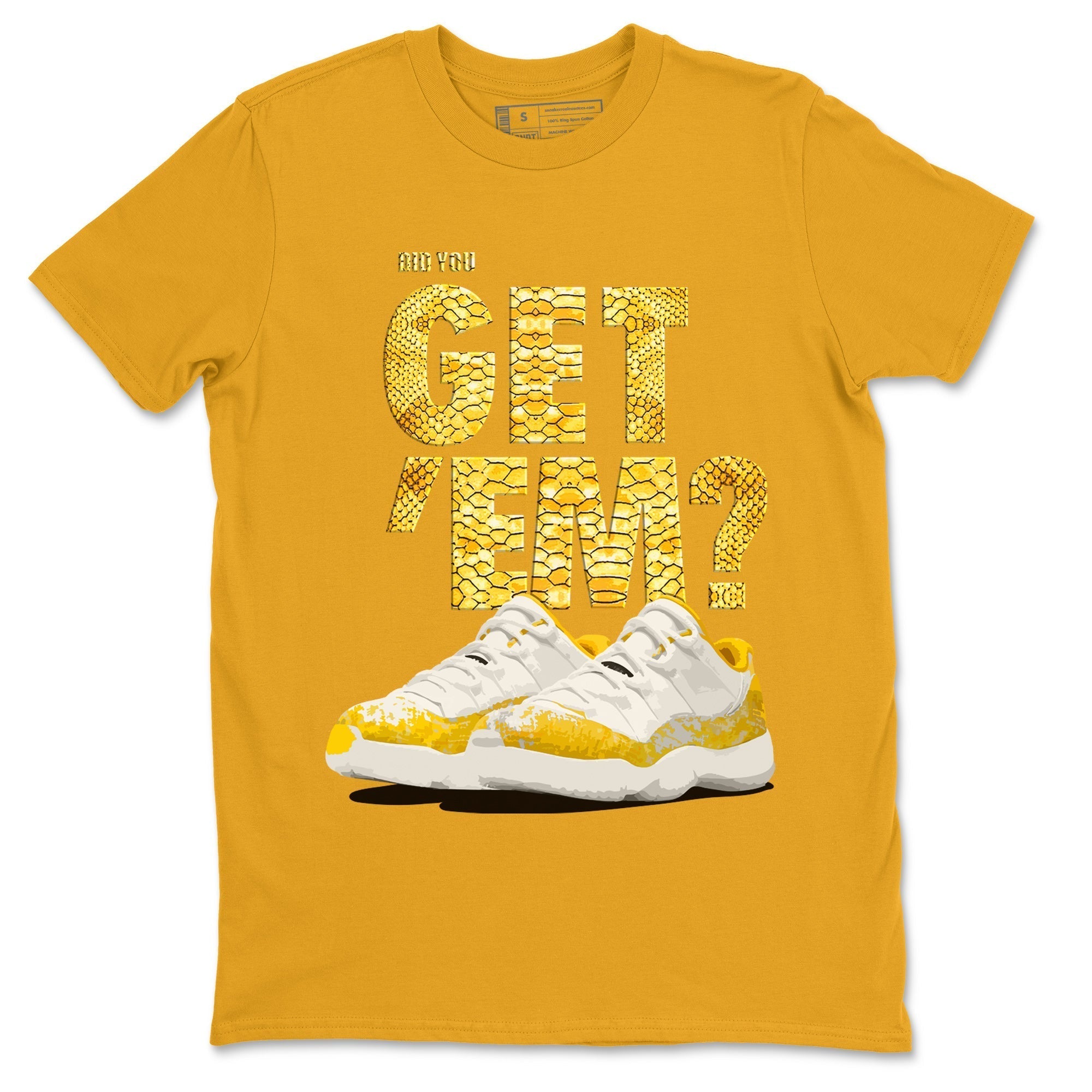 Did You Get 'Em Unisex Tops - Air Jordan 11 Yellow Python