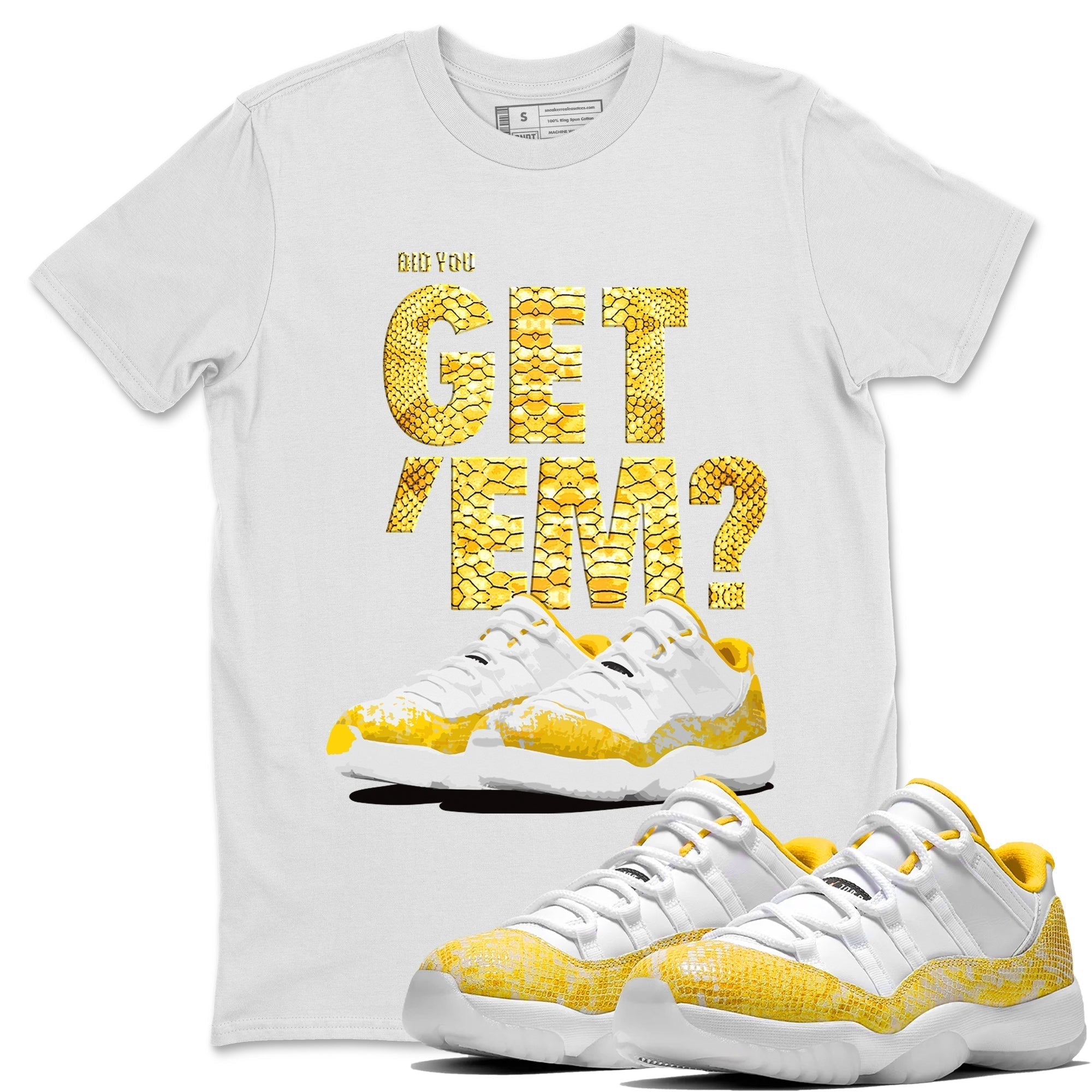 Did You Get 'Em Unisex Tops - Air Jordan 11 Yellow Python