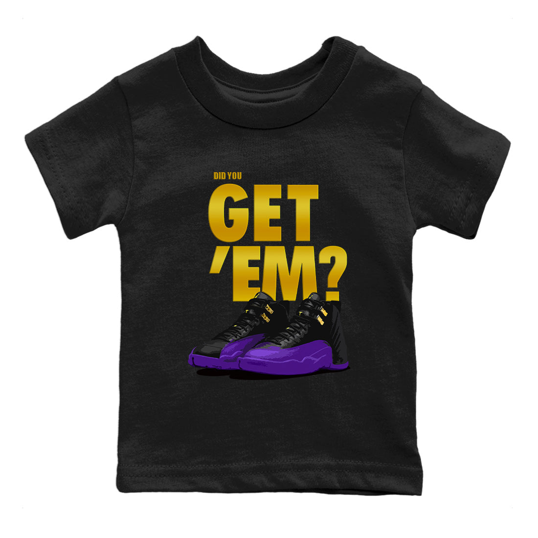 Did You Get 'Em Kids Tops - Air Jordan 12 Field Purple