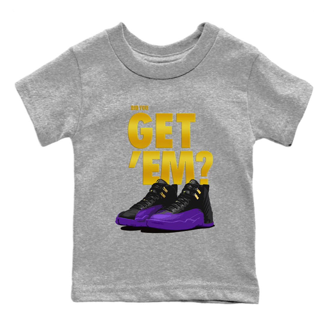 Did You Get 'Em Kids Tops - Air Jordan 12 Field Purple