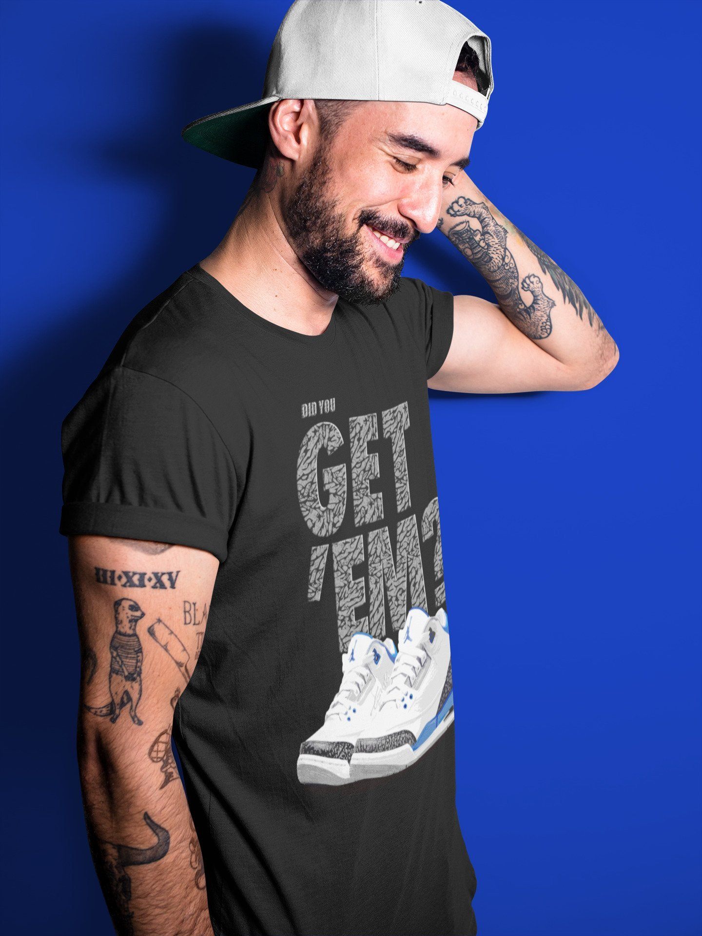 Did You Get 'Em Unisex Tops - Air Jordan 3 Racer Blue