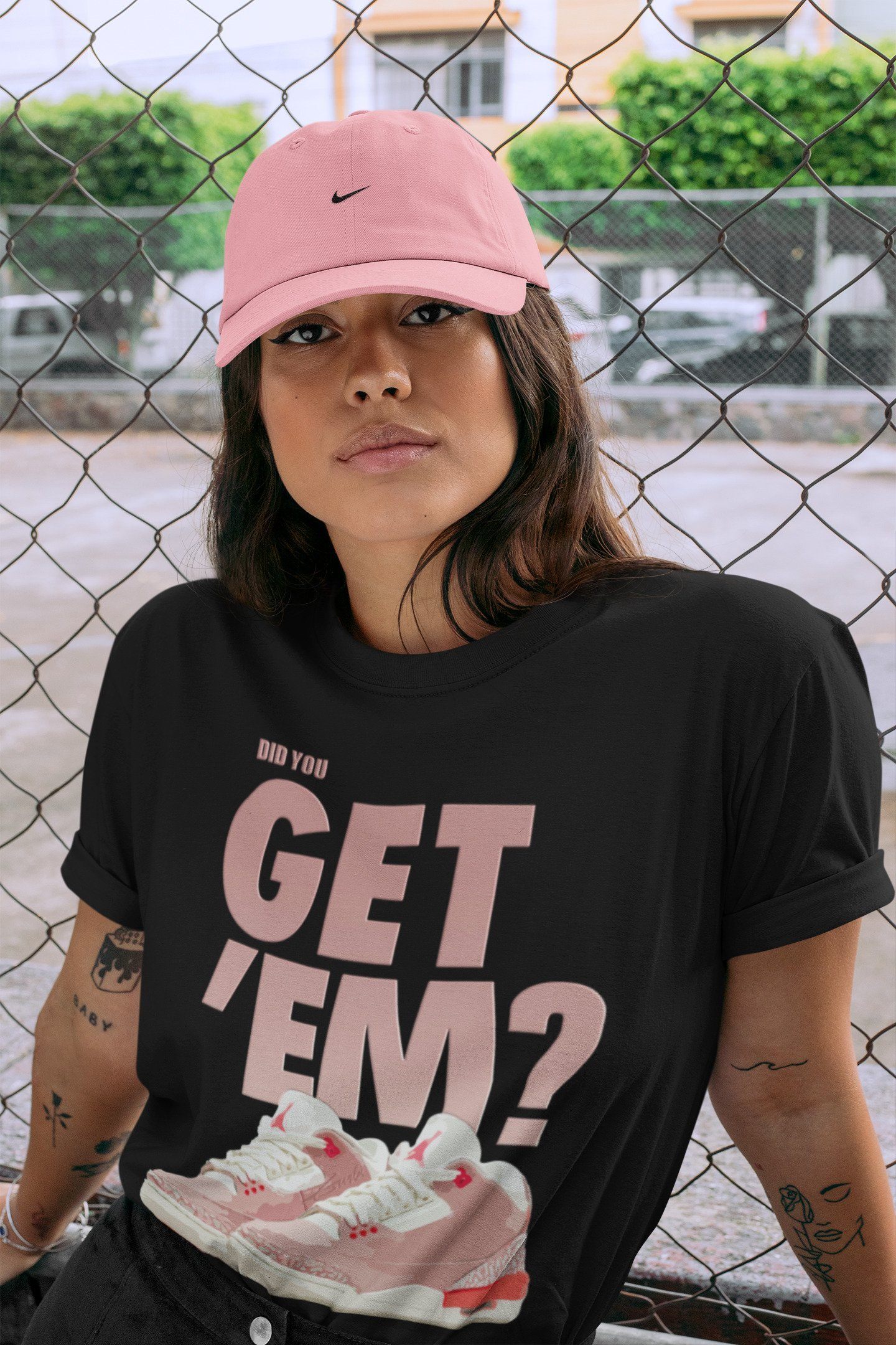 Did You Get 'Em Unisex Tops - Air Jordan 3 Rust Pink