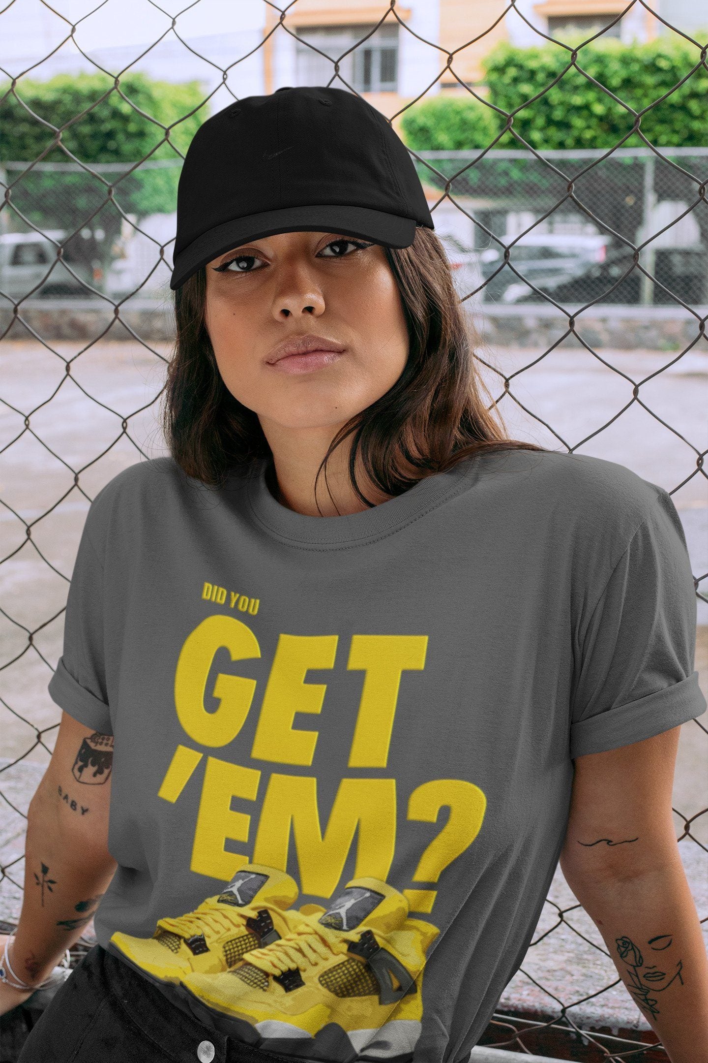 Did You Get 'Em Unisex Tops - Air Jordan 4 Lightning