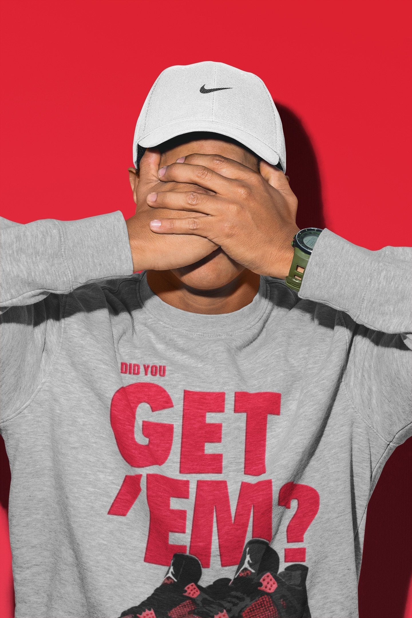 Did You Get 'Em Unisex Tops - Air Jordan 4 Red Thunder