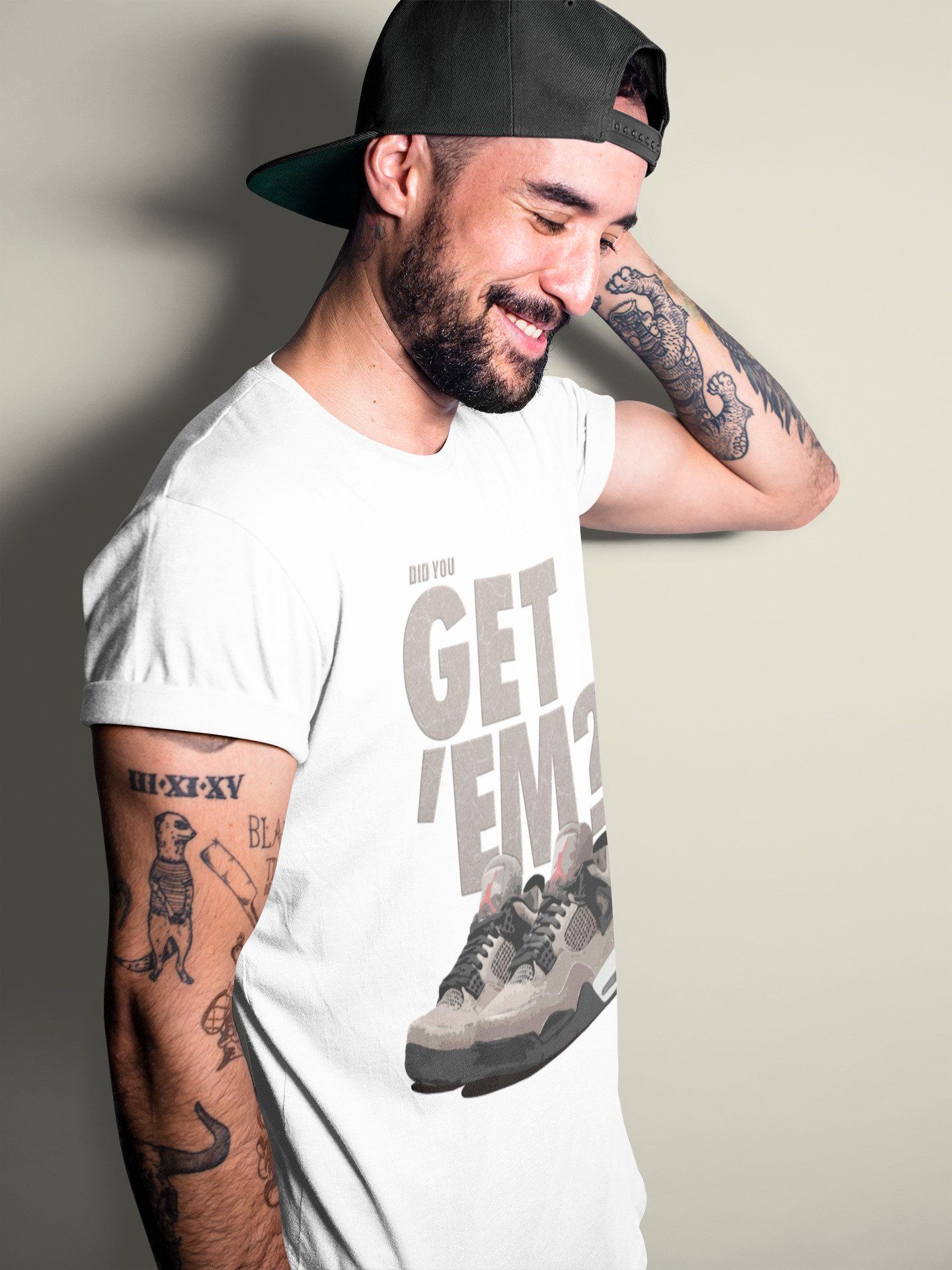Did You Get 'Em Unisex Tops - Air Jordan 4 Taupe Haze