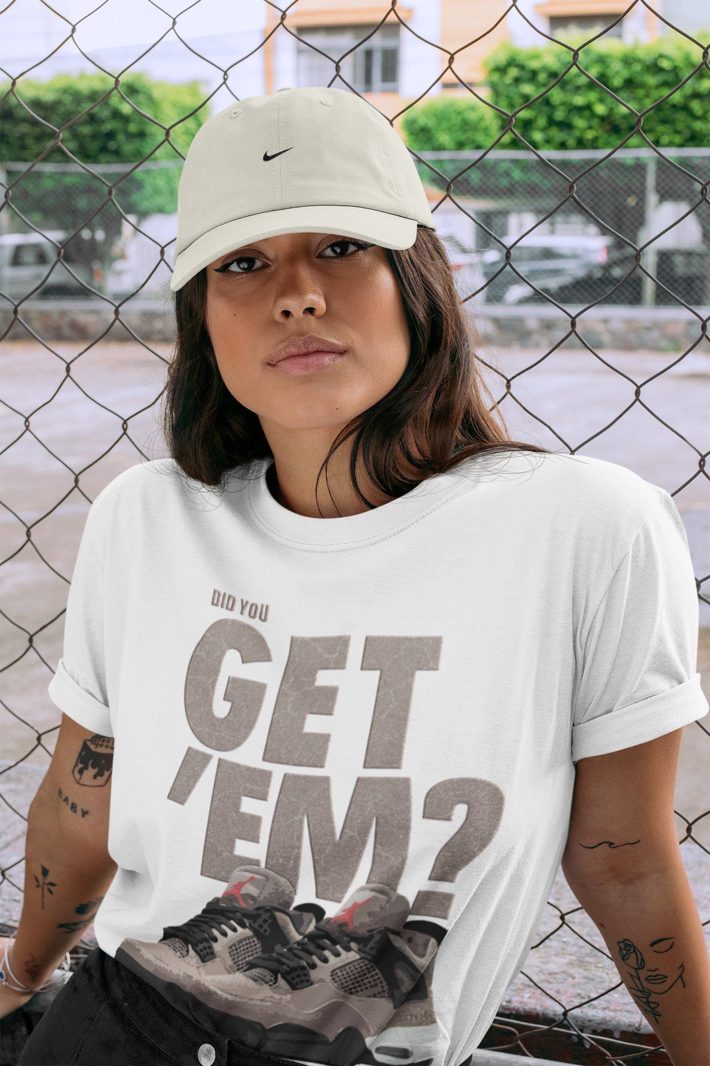 Did You Get 'Em Unisex Tops - Air Jordan 4 Taupe Haze