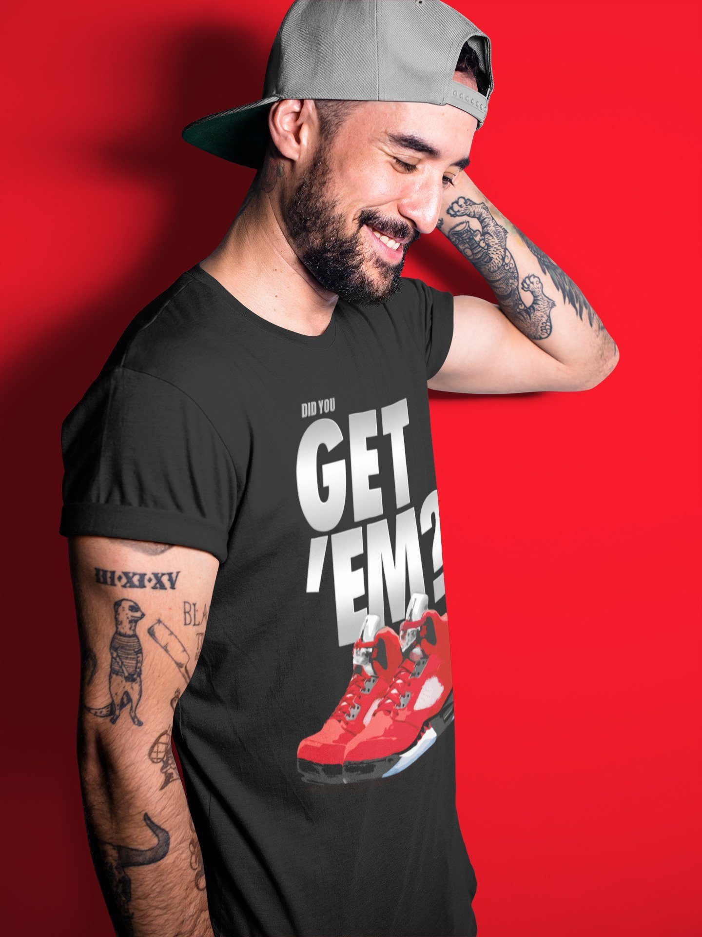 Did You Get 'Em Unisex Tops - Air Jordan 5 Raging Bull