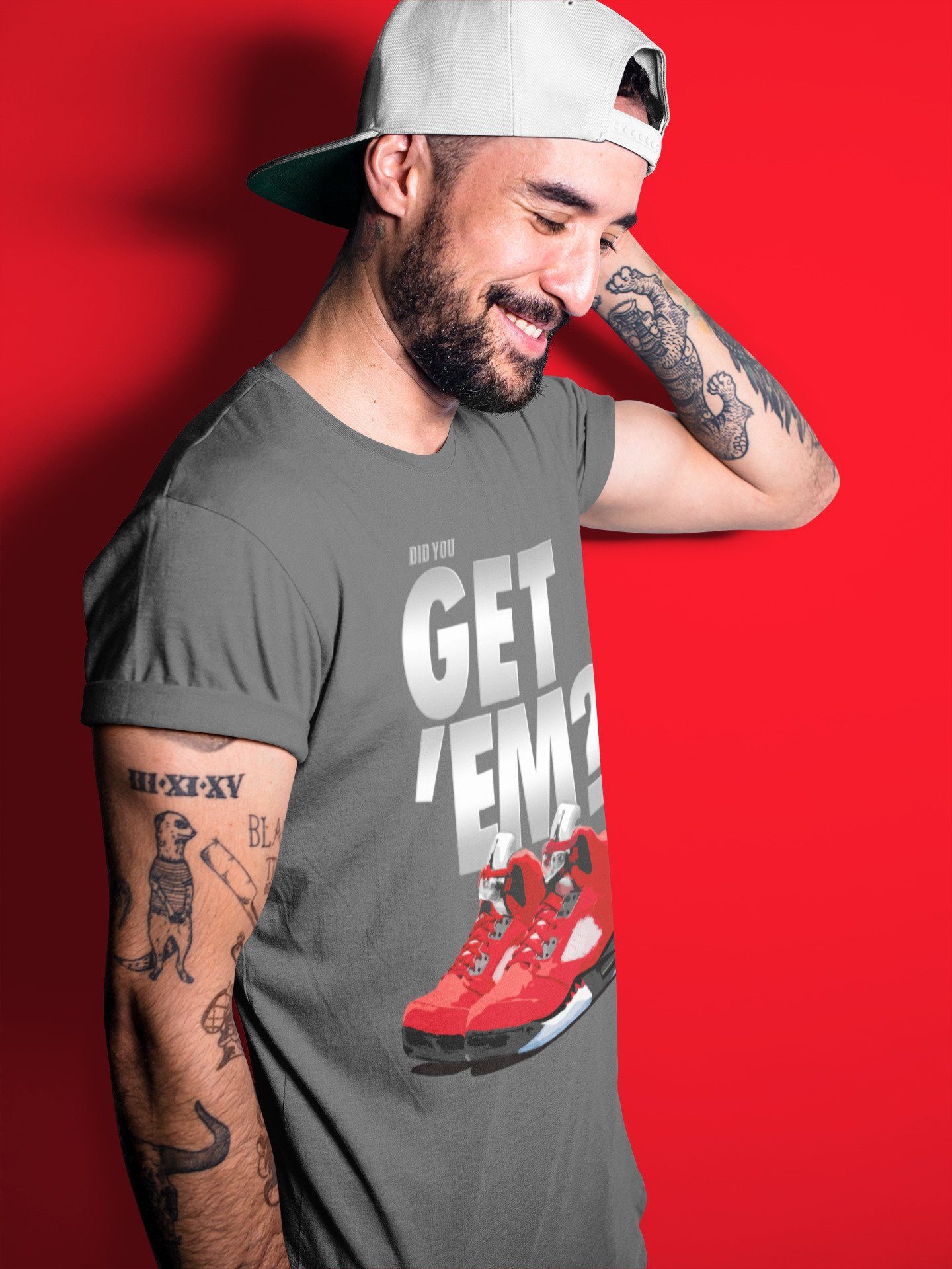 Did You Get 'Em Unisex Tops - Air Jordan 5 Raging Bull