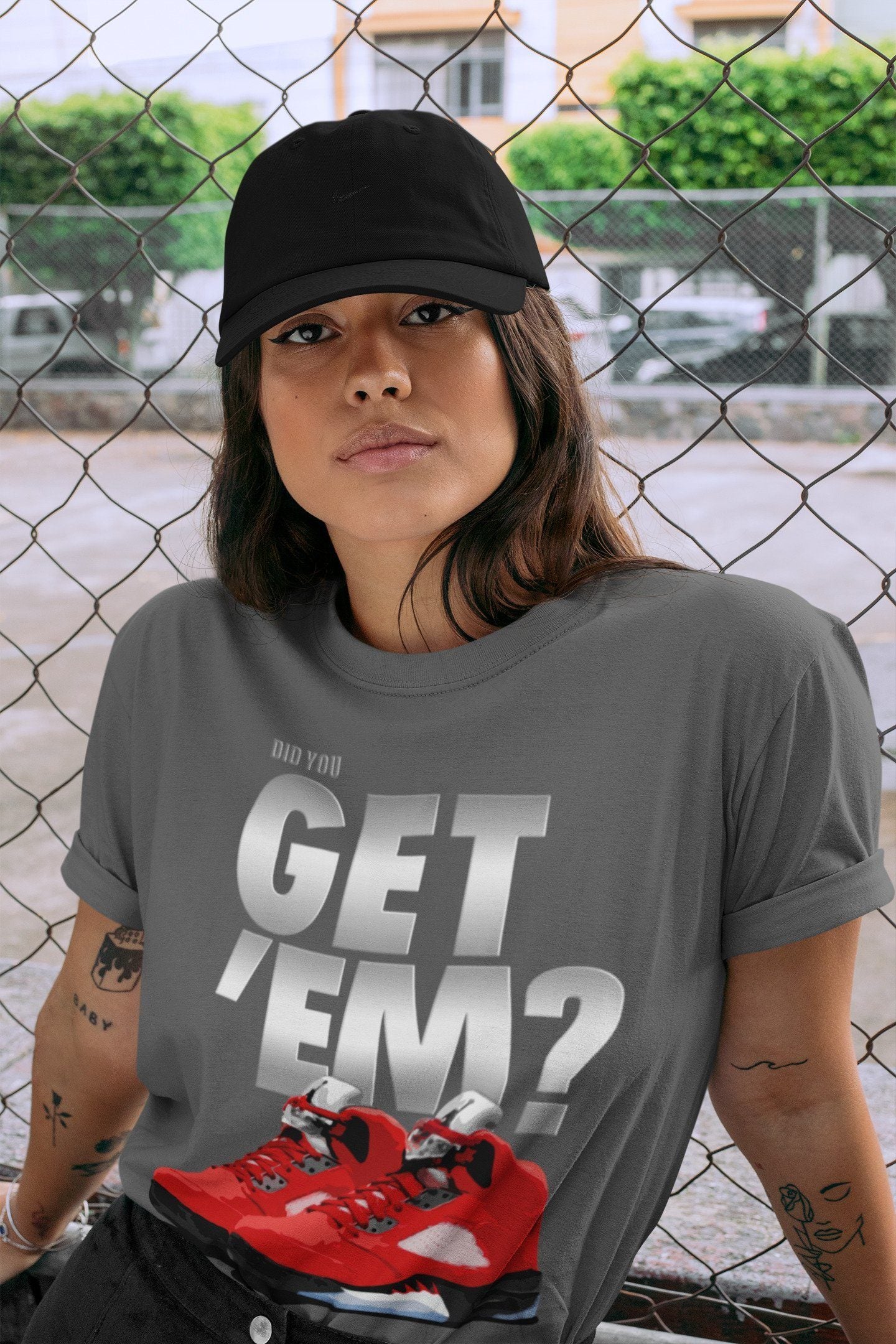 Did You Get 'Em Unisex Tops - Air Jordan 5 Raging Bull