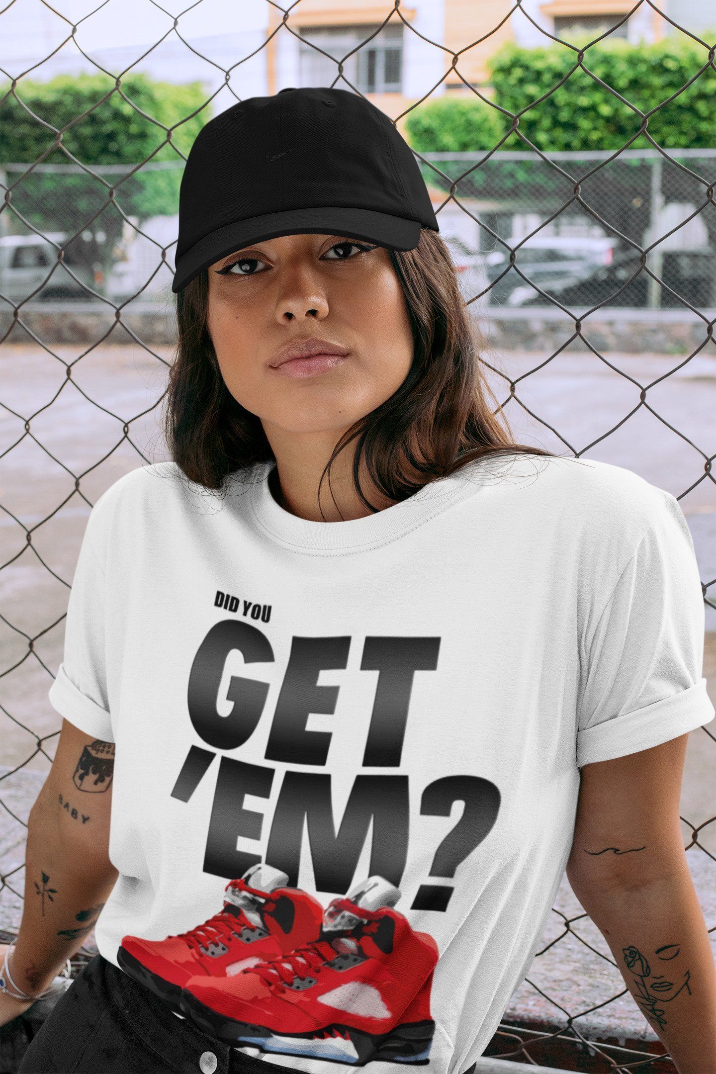 Did You Get 'Em Unisex Tops - Air Jordan 5 Raging Bull
