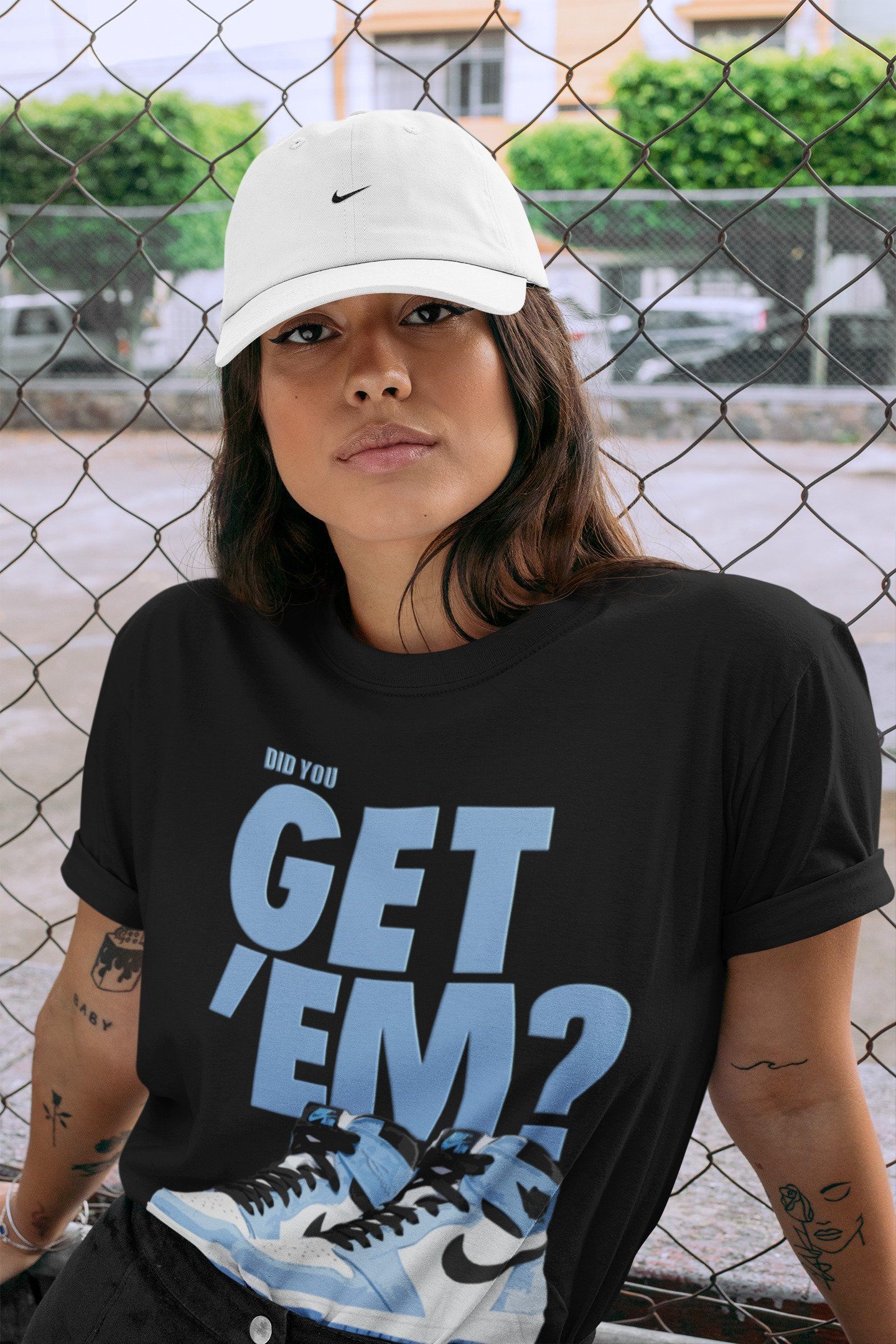 Did You Get 'Em Unisex Tops - Air Jordan 1 University Blue