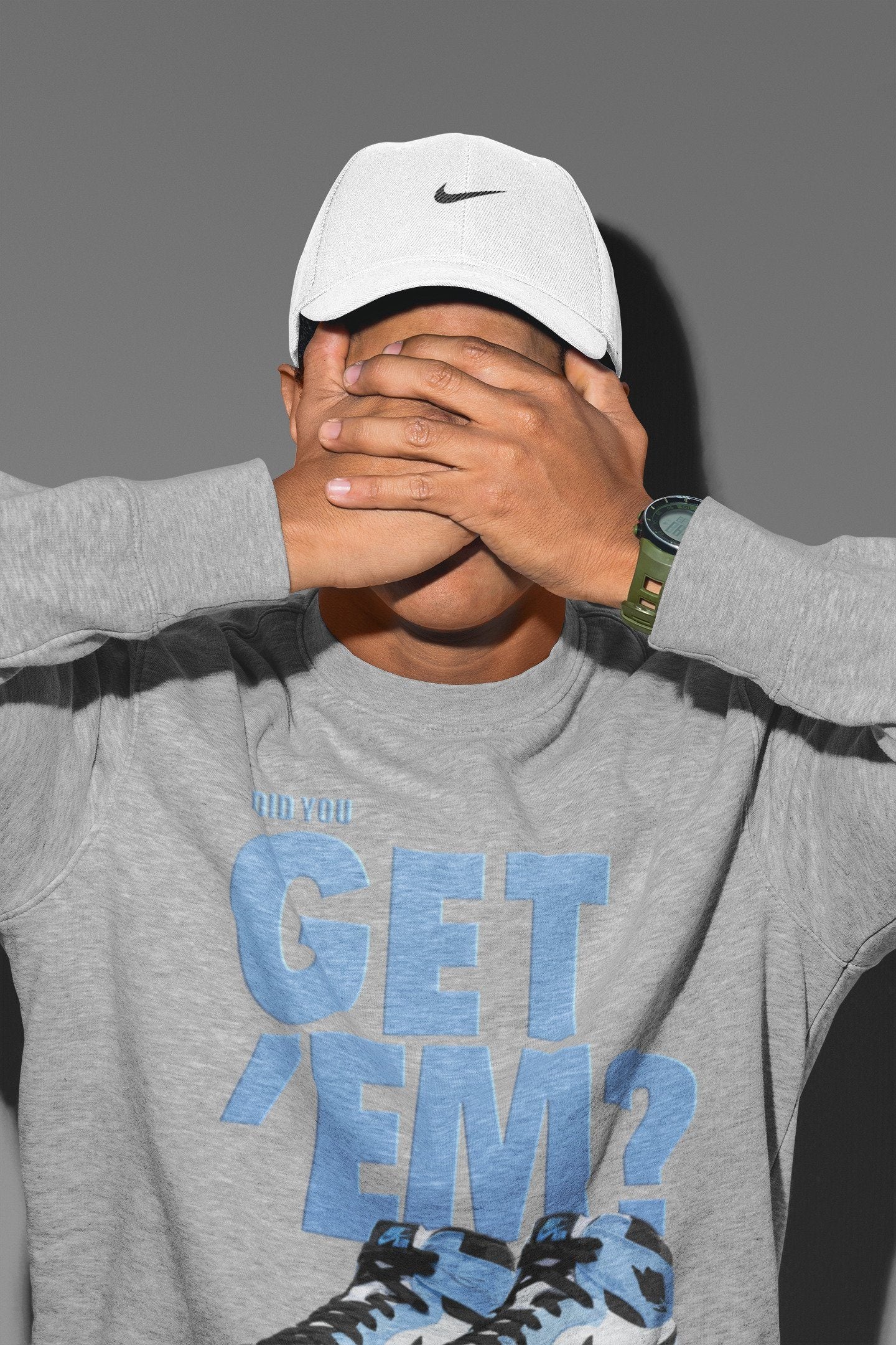 Did You Get 'Em Unisex Tops - Air Jordan 1 University Blue
