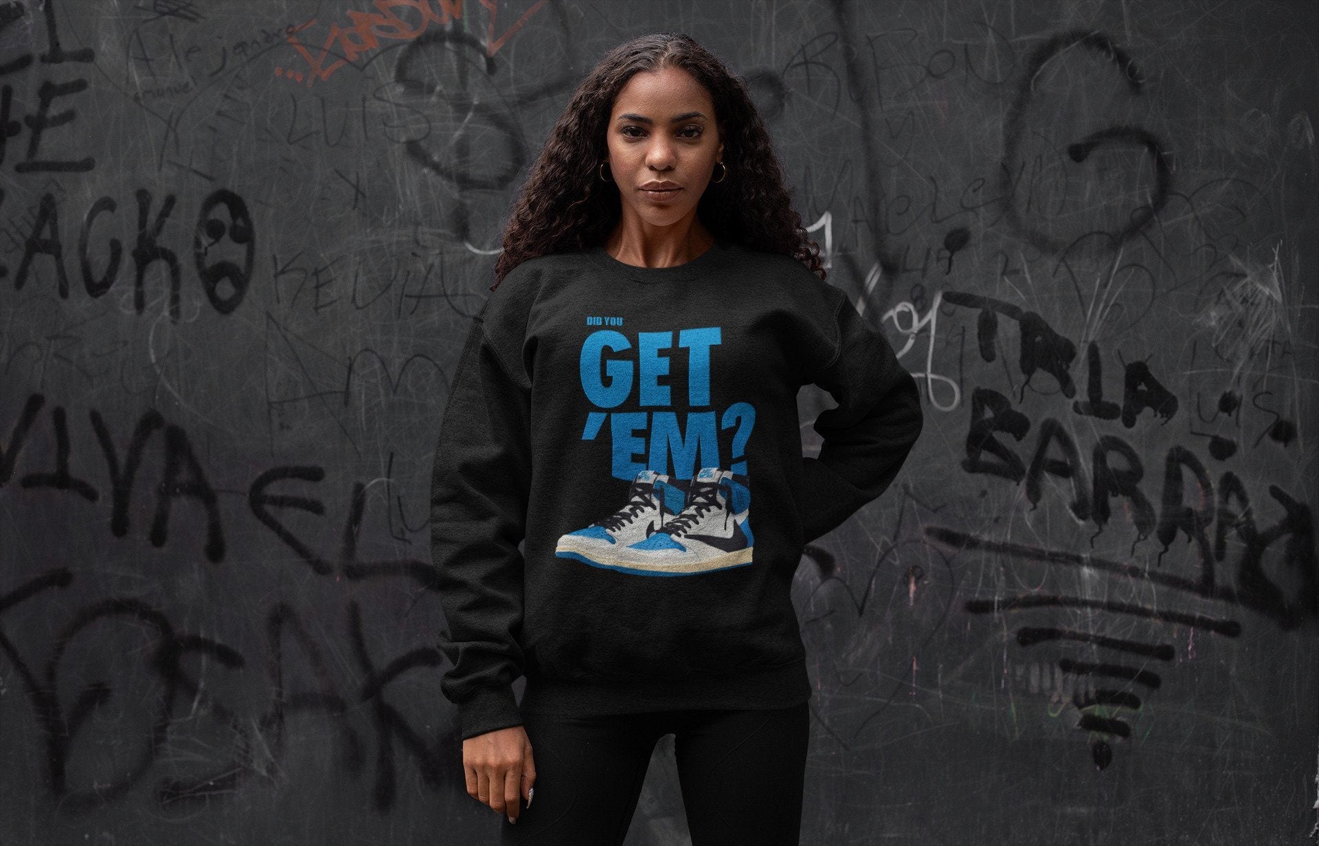 Did You Get 'Em Unisex Tops - Air Jordan 1 Travis Scott Fragment