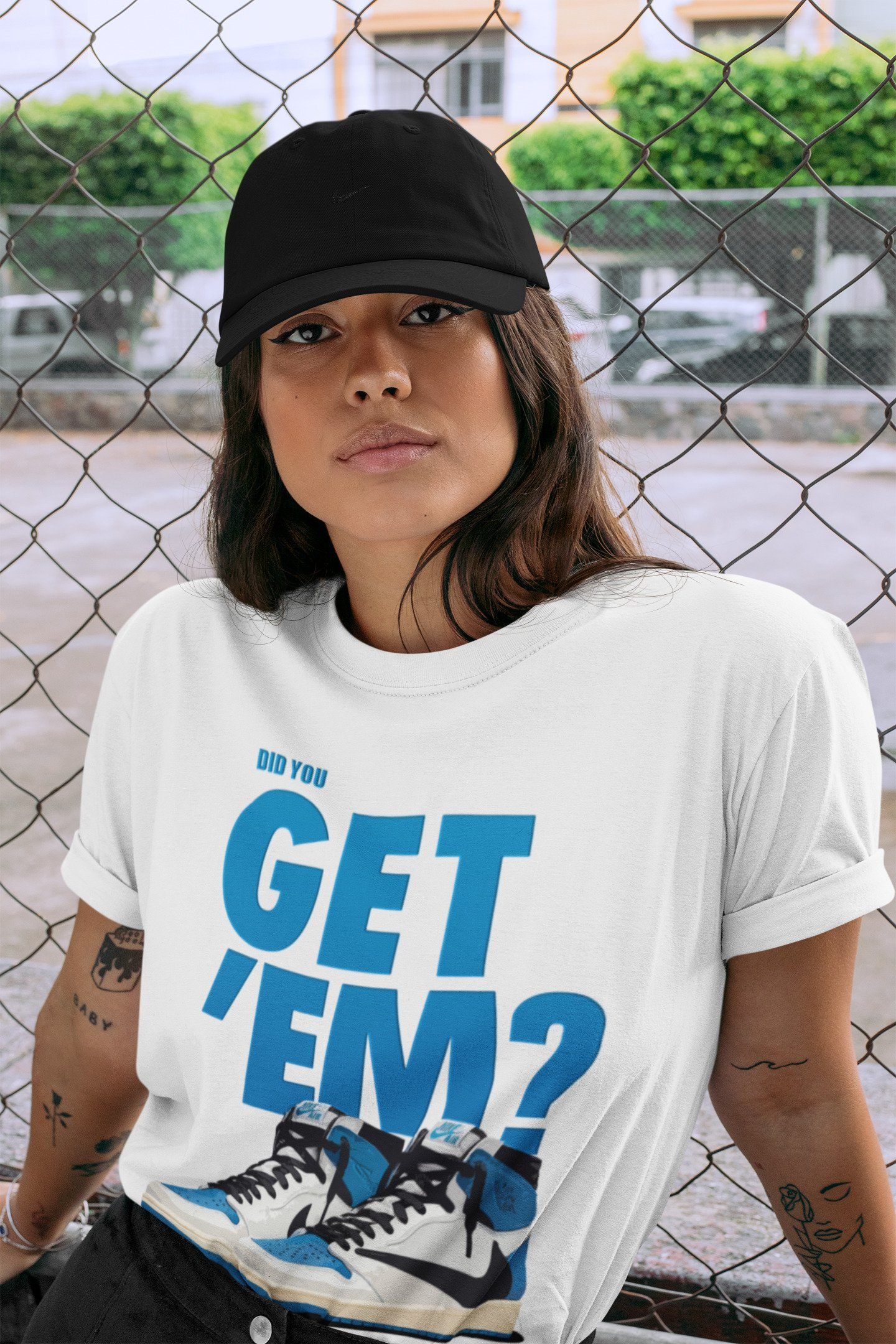 Did You Get 'Em Unisex Tops - Air Jordan 1 Travis Scott Fragment
