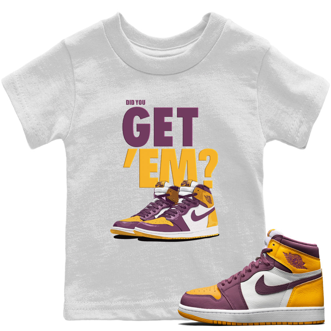 Did You Get 'Em Kids Tops - Air Jordan 1 Brotherhood