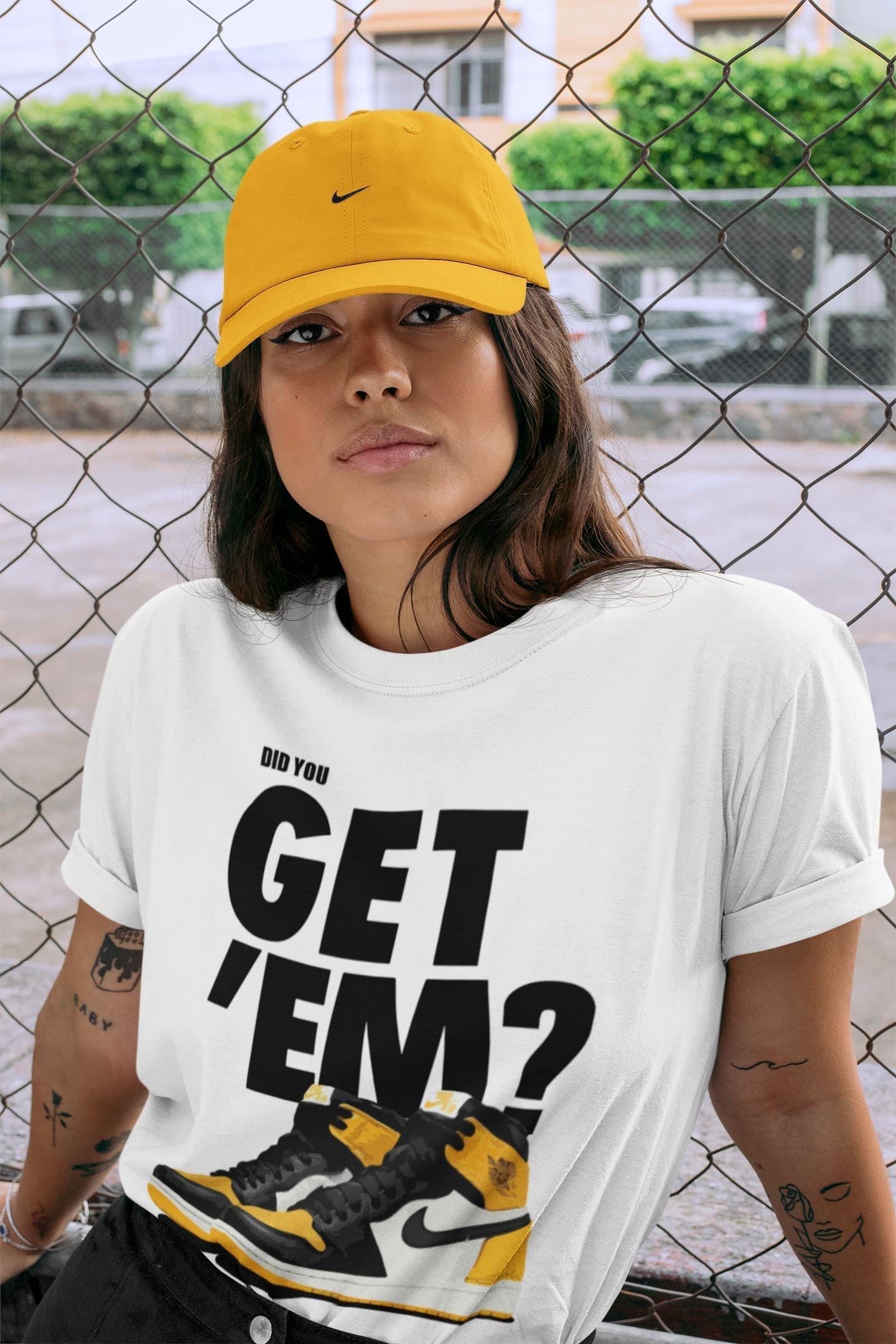 Did You Get 'Em Unisex Tops - Air Jordan 1 Yellow Toe