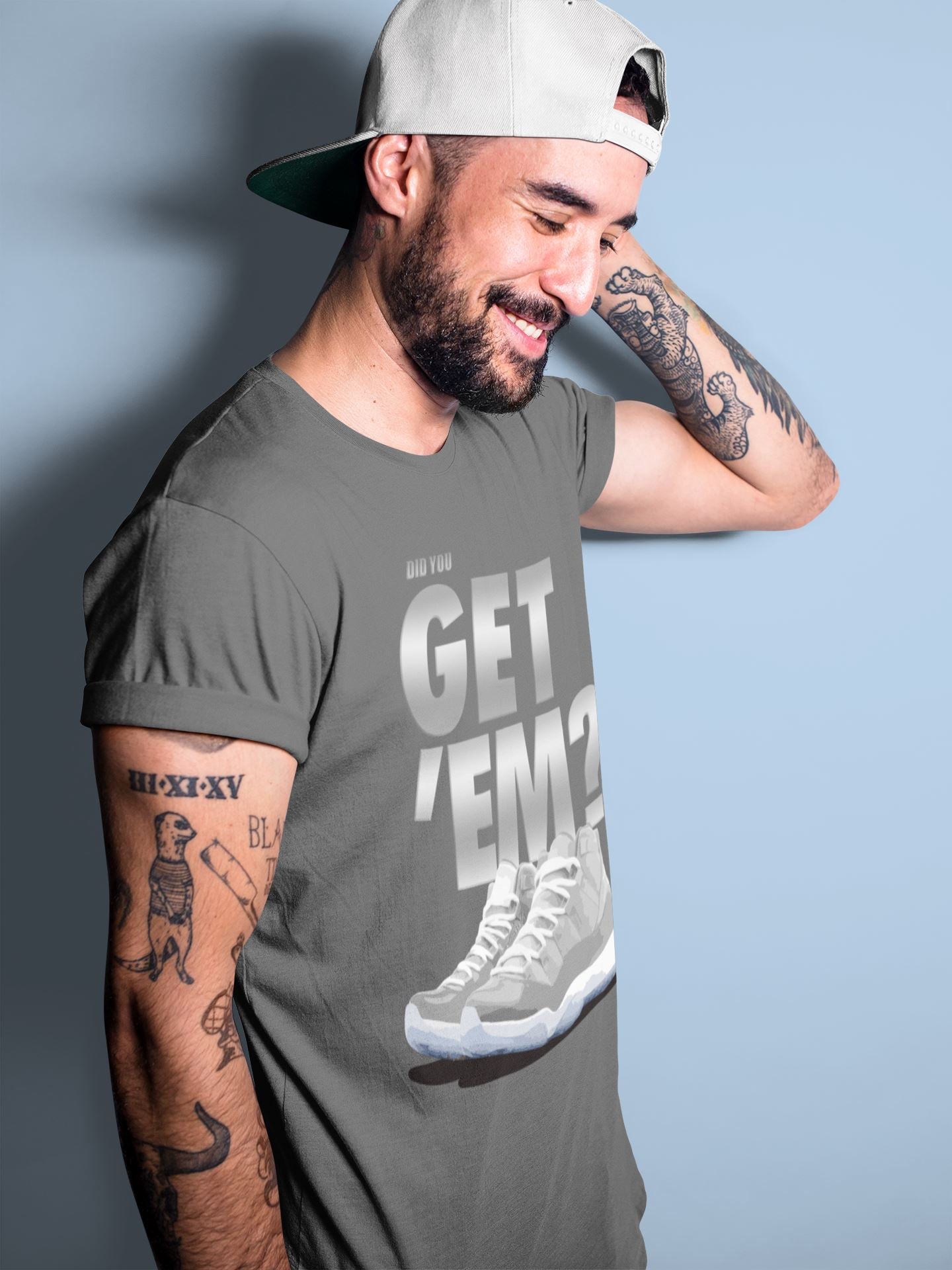 Did You Get 'Em Unisex Tops - Air Jordan 11 Cool Grey