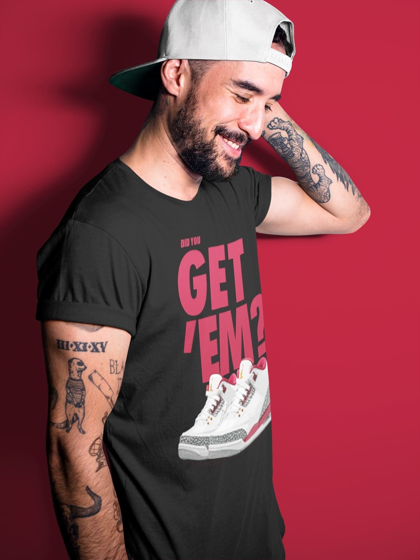 Did You Get 'Em Unisex Tops - Air Jordan 3 Cardinal