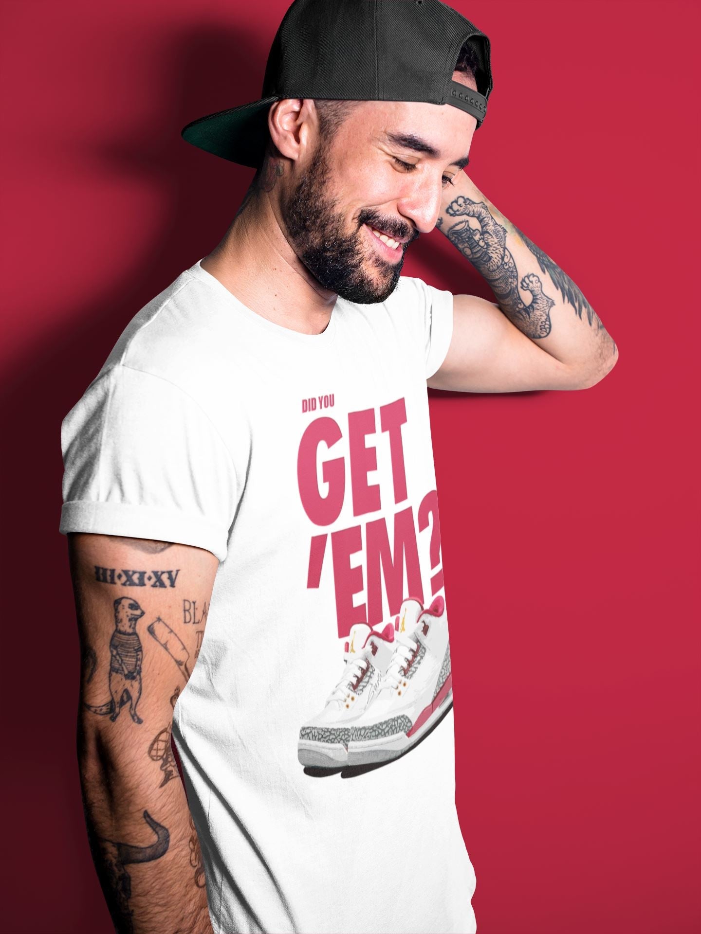 Did You Get 'Em Unisex Tops - Air Jordan 3 Cardinal