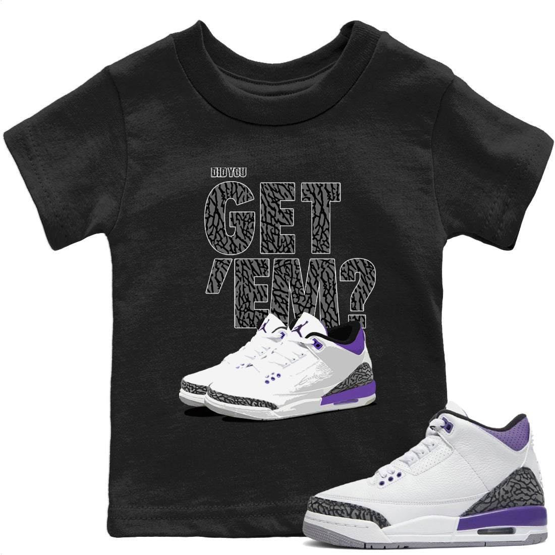 Did You Get 'Em Kids Tops - Air Jordan 3 Dark Iris
