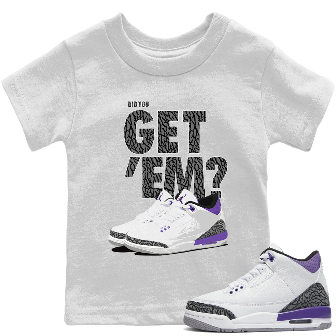 Did You Get 'Em Kids Tops - Air Jordan 3 Dark Iris
