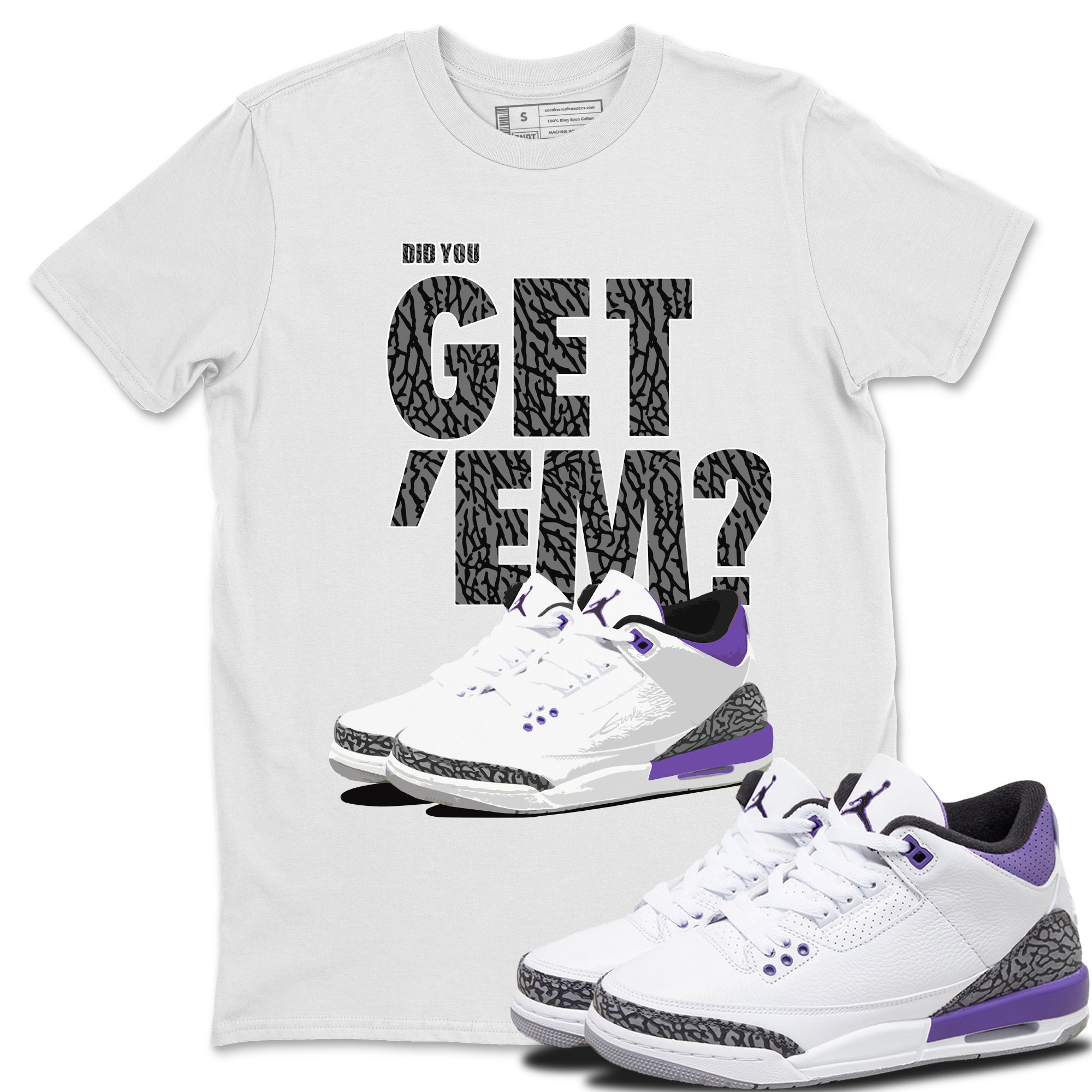 Did You Get 'Em Unisex Tops - Air Jordan 3 Dark Iris