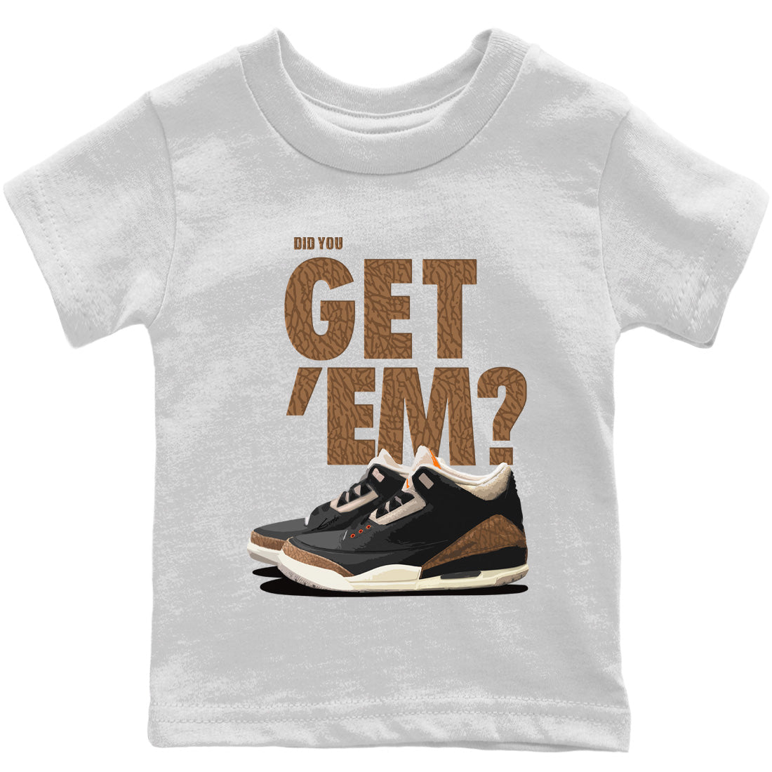 Did You Get 'Em Kids Tops - Air Jordan 3 Desert Elephant