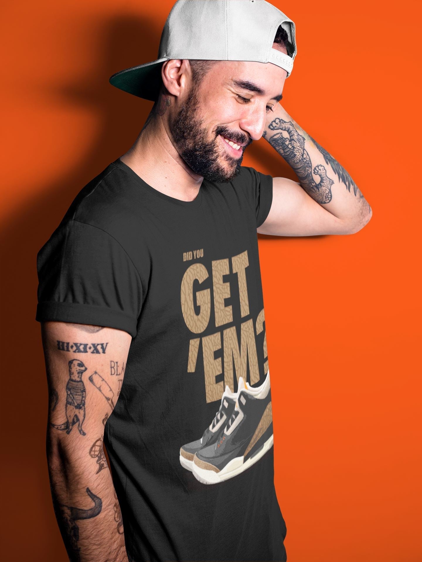 Did You Get 'Em Unisex Tops - Air Jordan 3 Desert Elephant