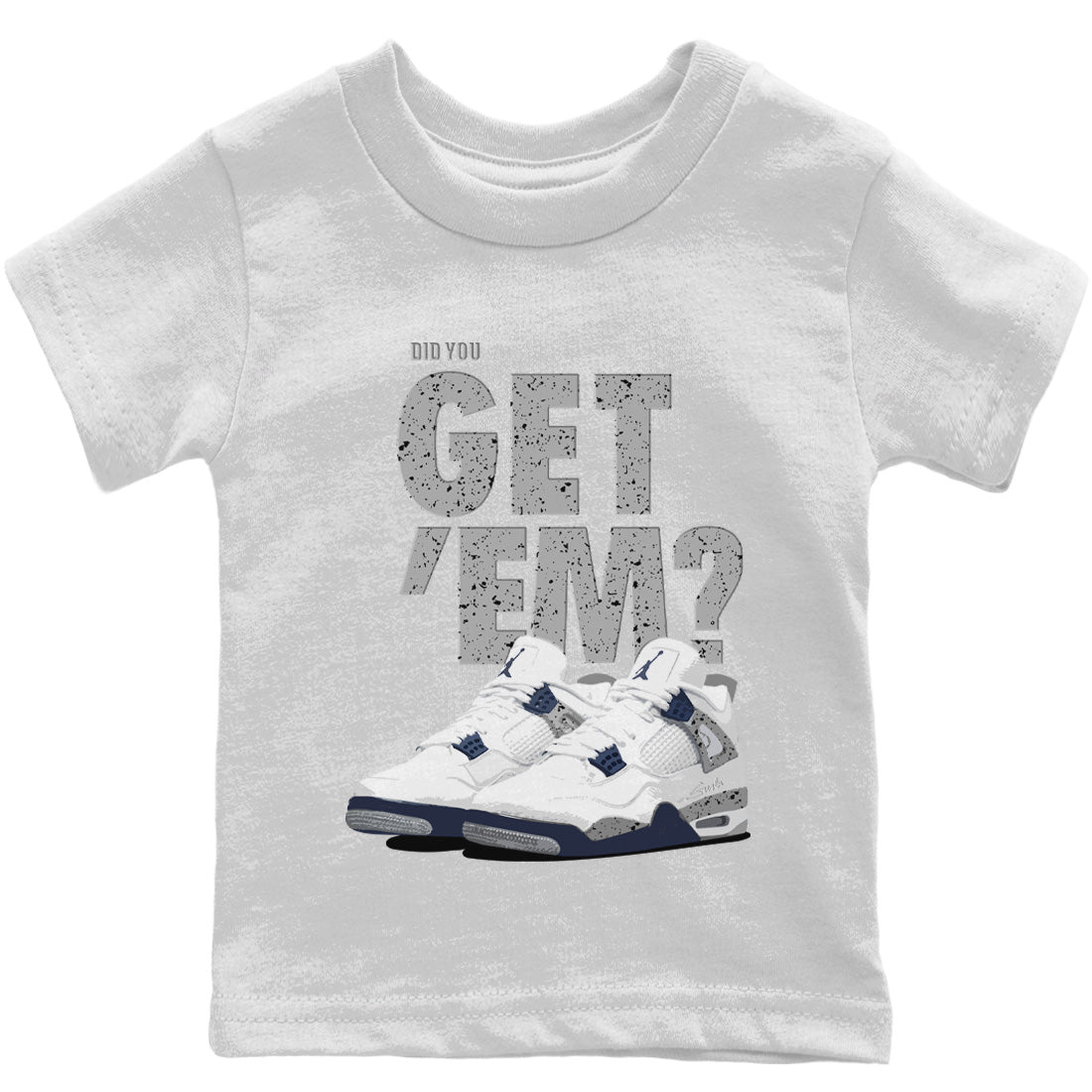 Did You Get 'Em Kids Tops - Air Jordan 4 Midnight Navy