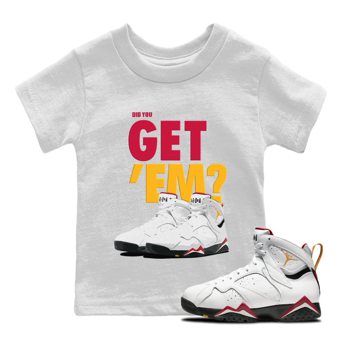 Did You Get 'Em Kids Tops - Air Jordan 7 Cardinal