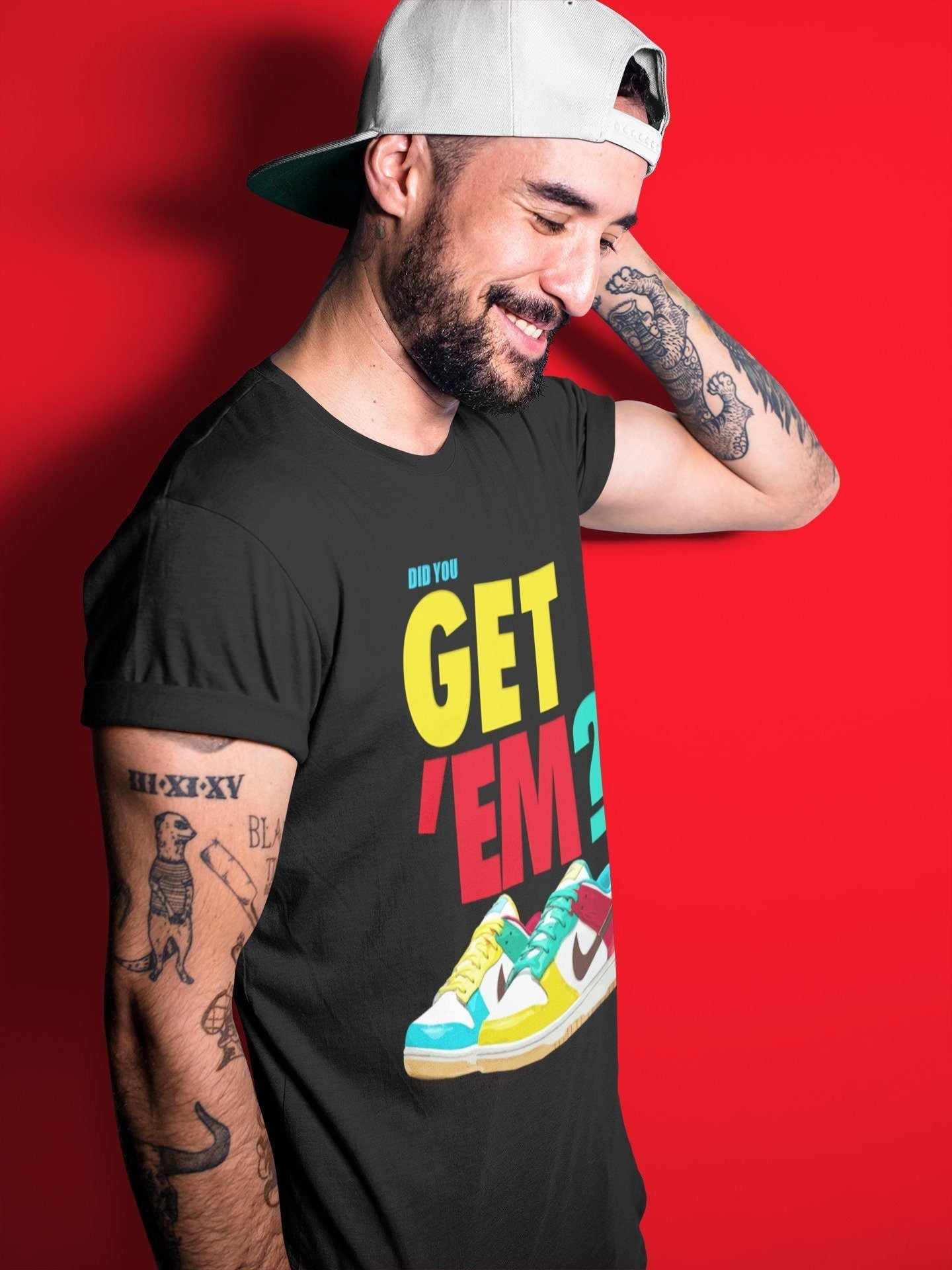 Did You Get 'Em Unisex Tops - Dunk Free 99 White