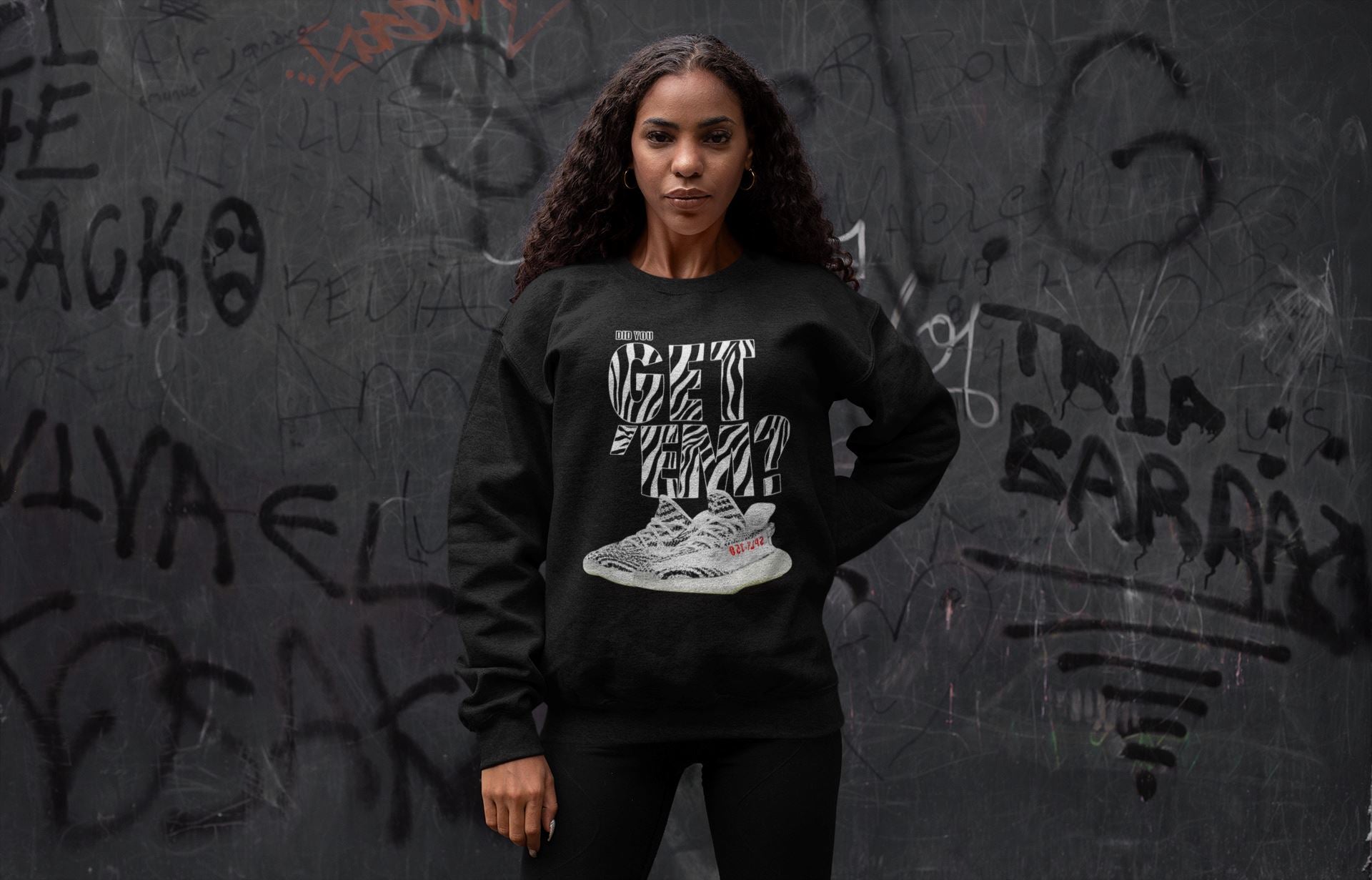 Did You Get 'Em Unisex Tops - Yeezy 350 Zebra